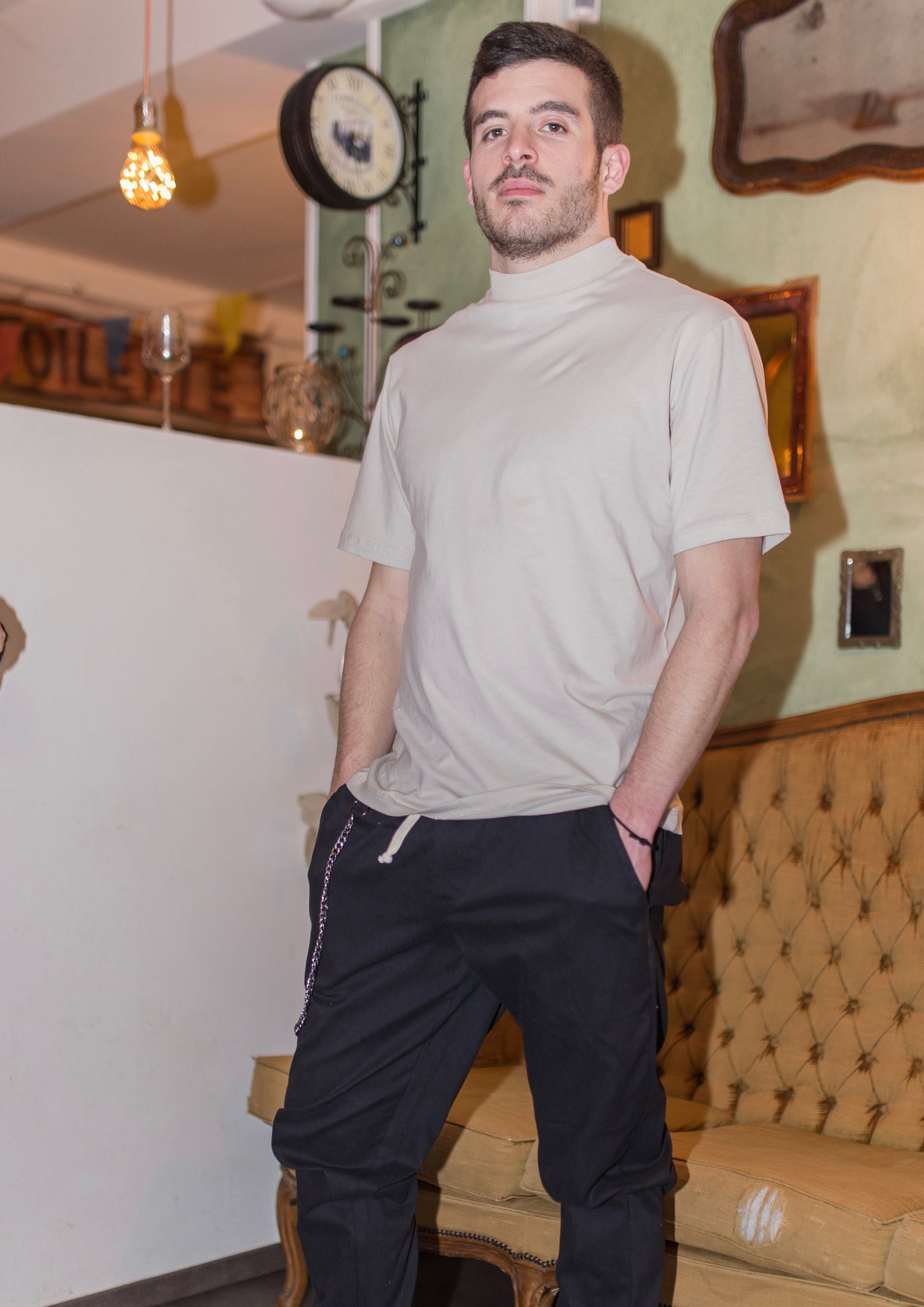 T-shirt mezzo collo essential