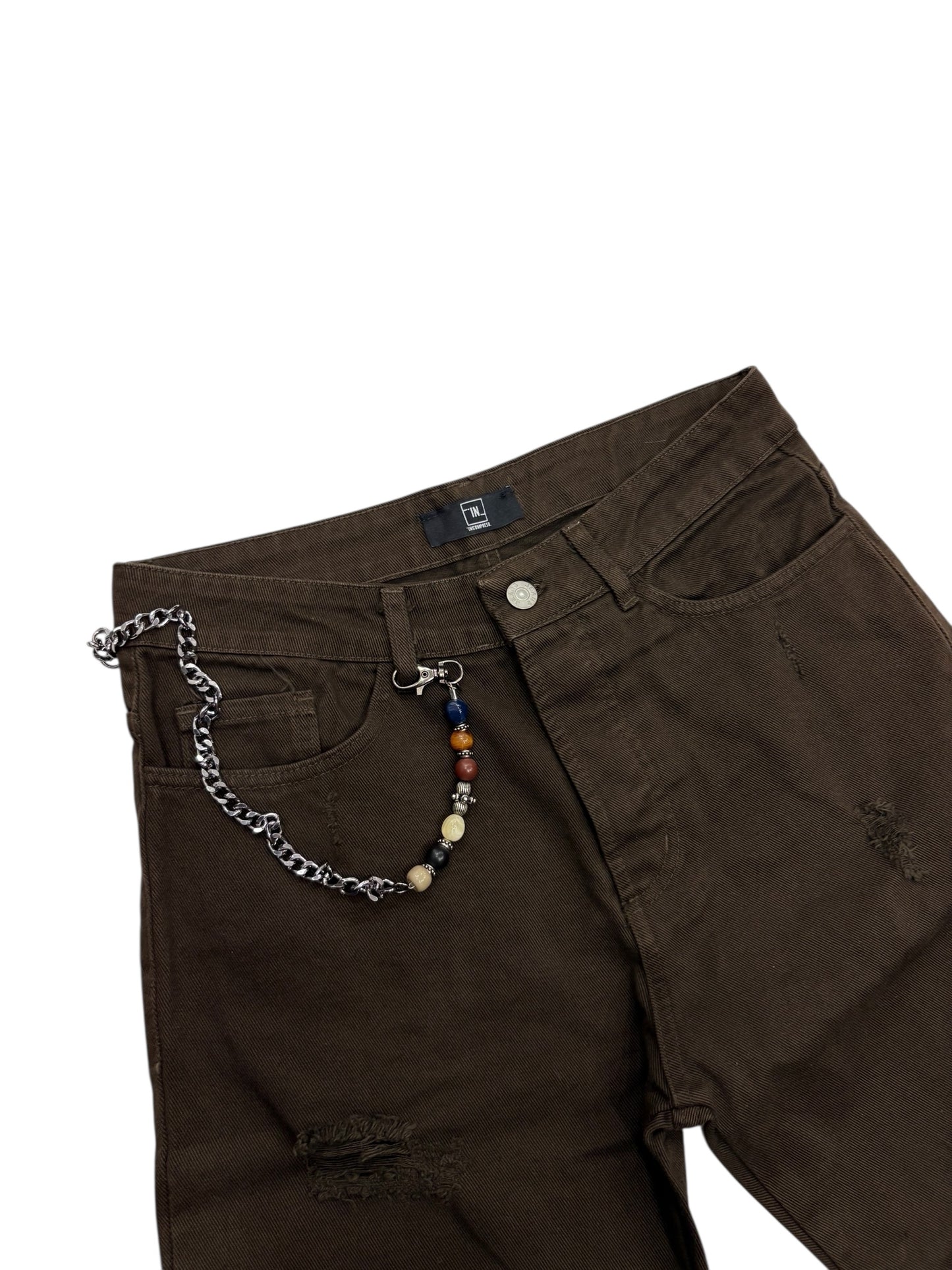 Pantalone in bull denim incompreso marrone
