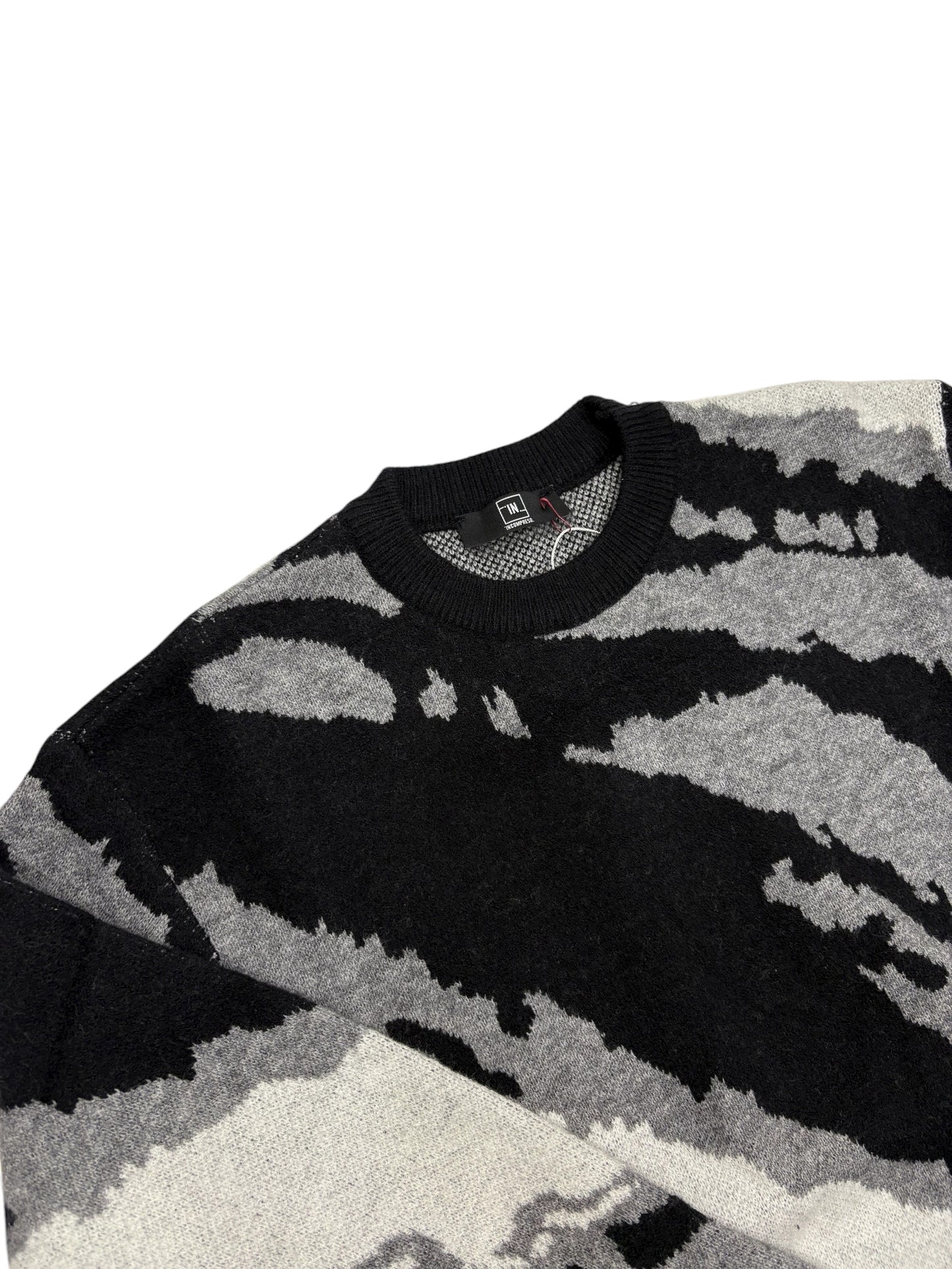 Maglione premium toni di grigio