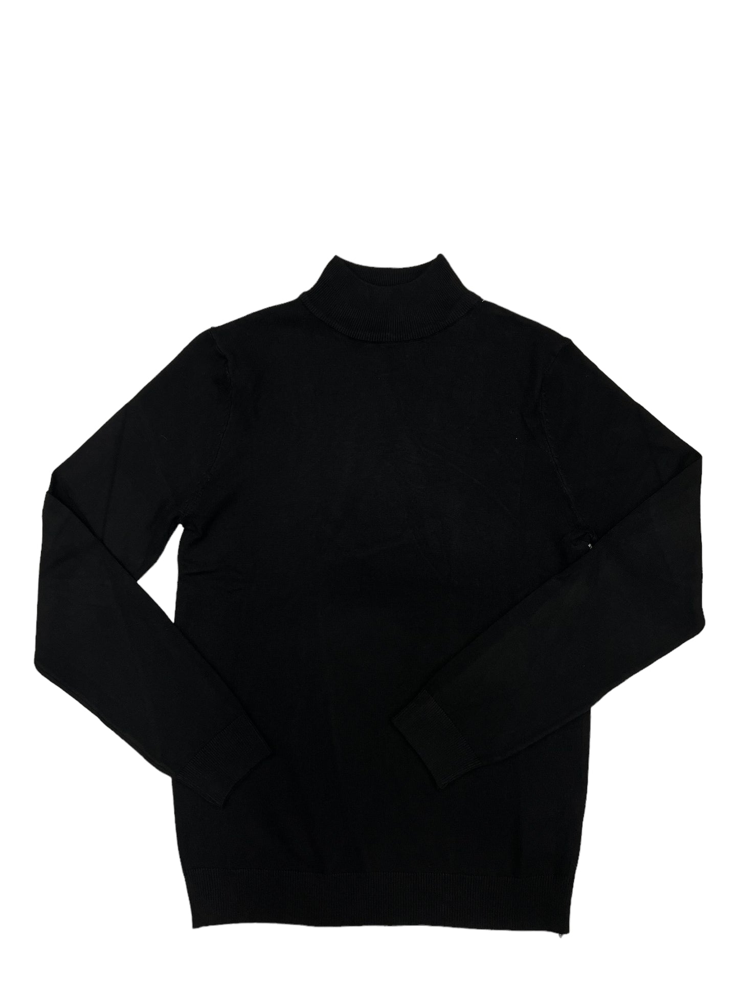Maglioncino filo mezzo collo nero
