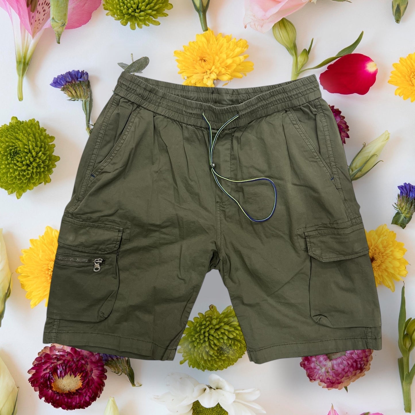Bermuda cargo tasca zip