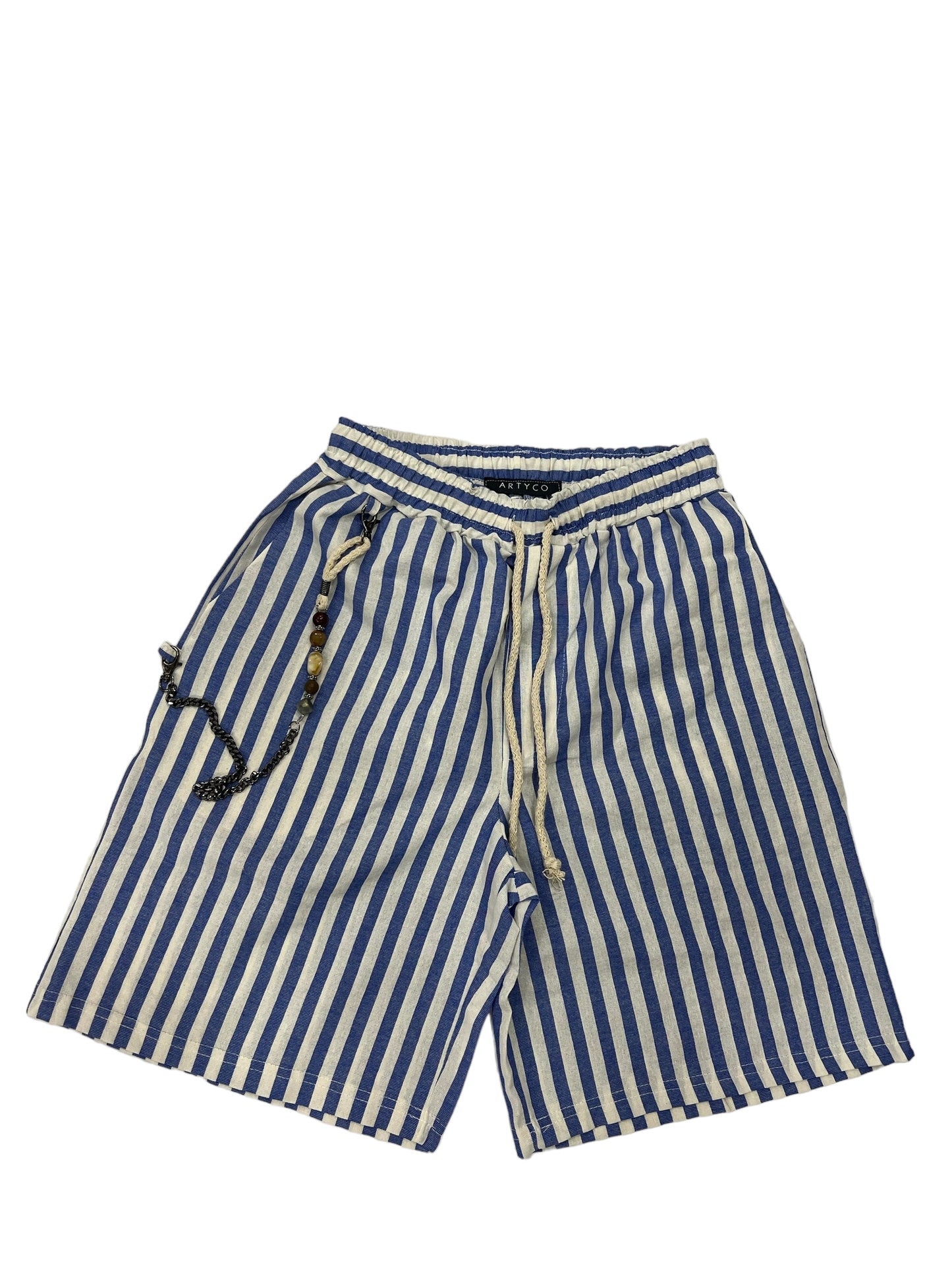 Short rigato catena Artyco