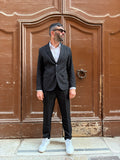 COMPLETO "ART" NERO. GIACCA + PANTALONE INCOMPRESO