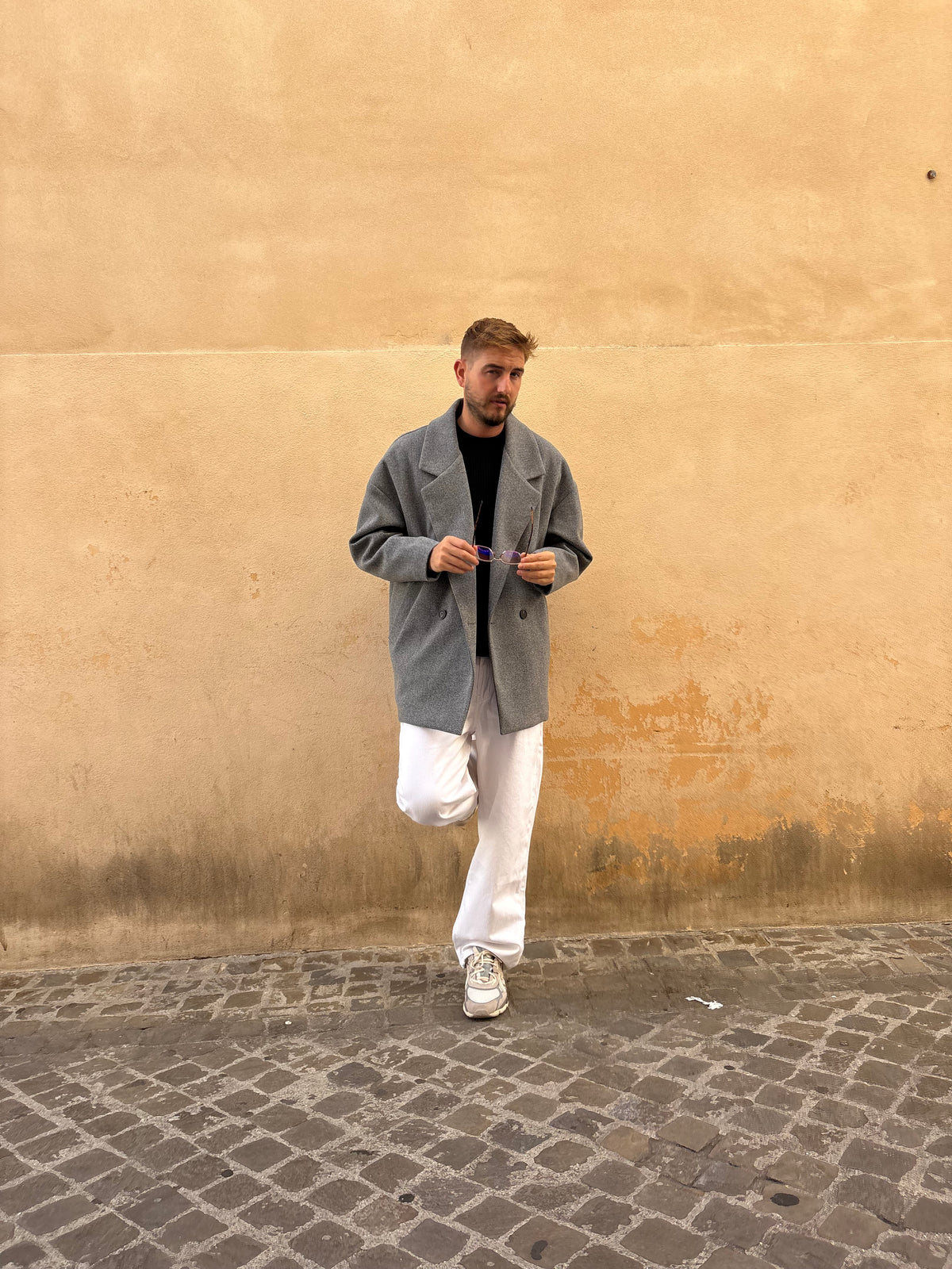 CAPPOTTO OVER SPALLA SCESA GREY