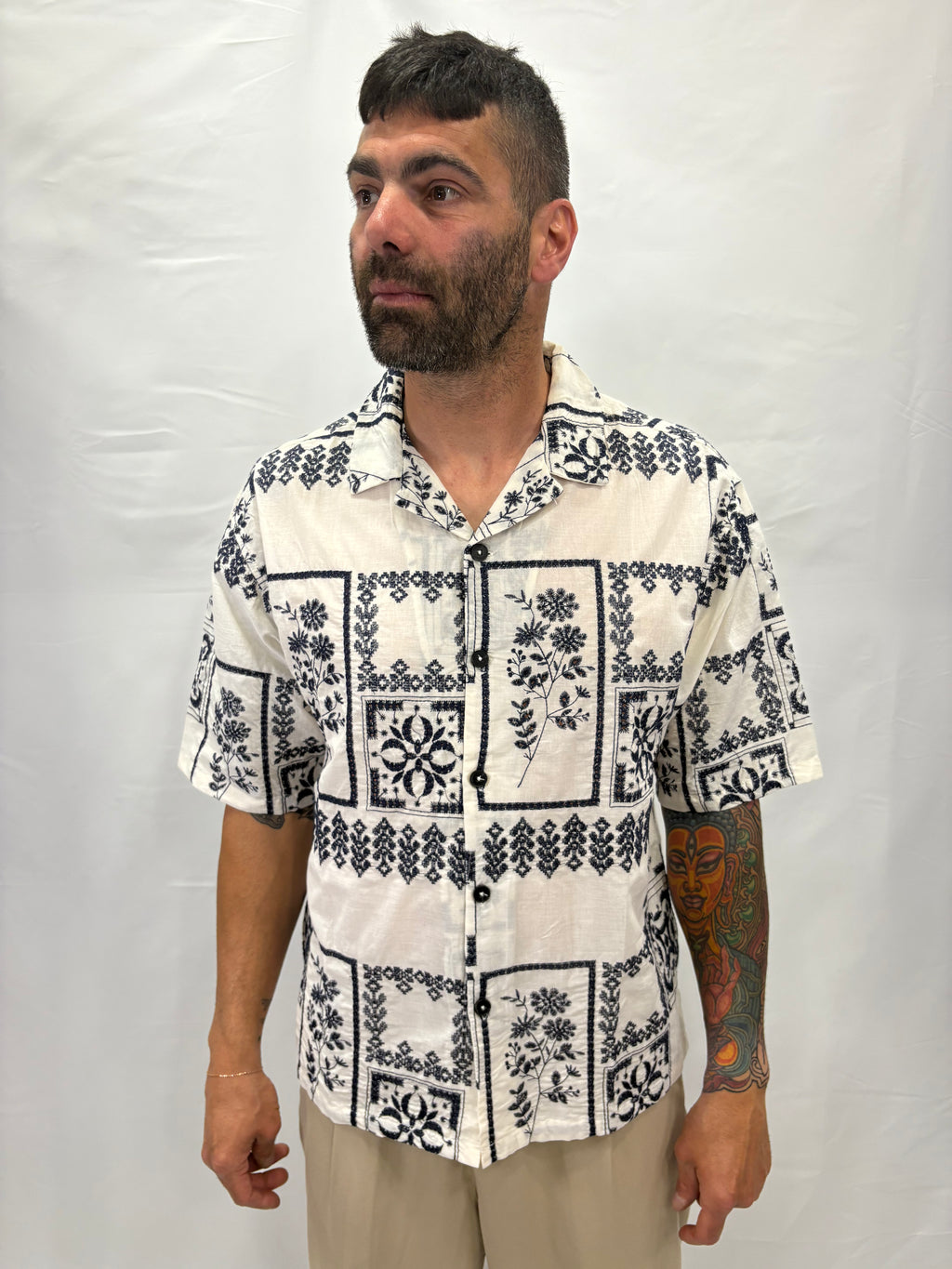 CAMICIA M/C INCOMPRESO "ISLA"