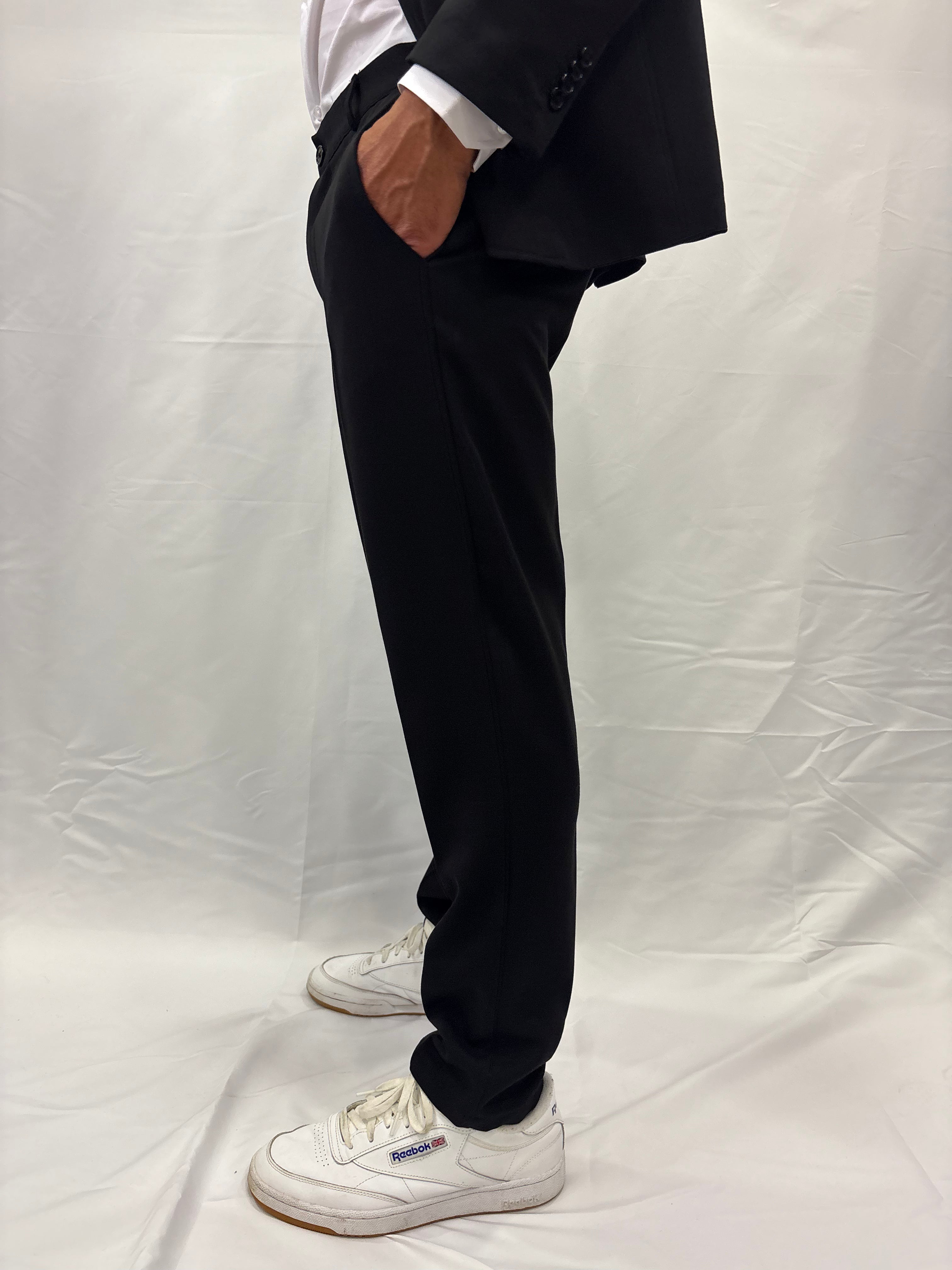 COMPLETO "ART" NERO. GIACCA + PANTALONE INCOMPRESO