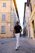 PANTALONE REGULAR FIT BIANCO
