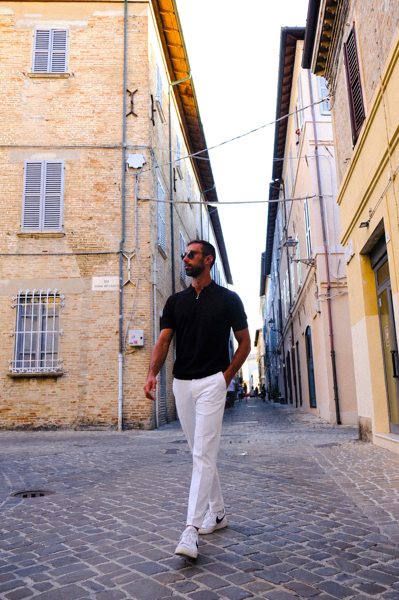 PANTALONE REGULAR FIT BIANCO