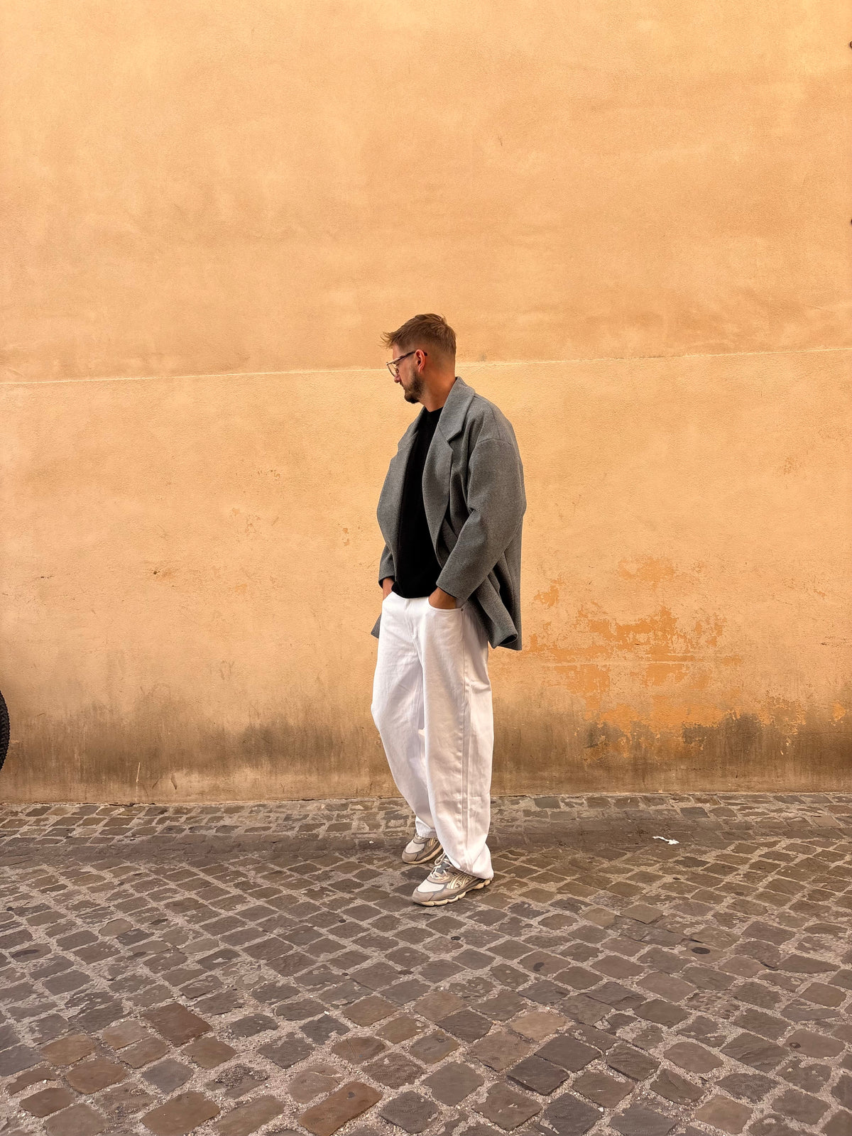 CAPPOTTO OVER SPALLA SCESA GREY