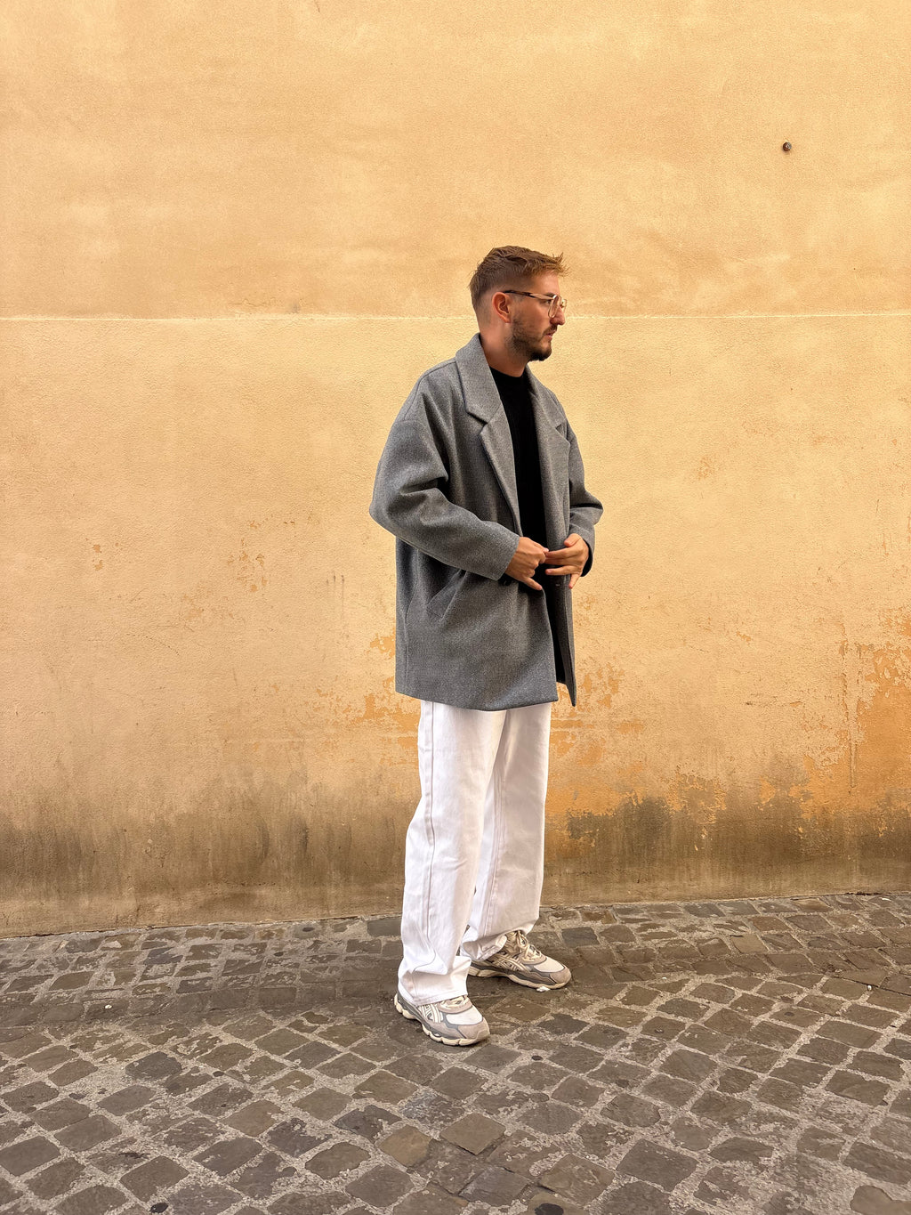 CAPPOTTO OVER SPALLA SCESA GREY