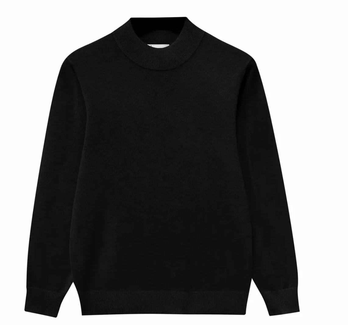 MAGLIONCINO COLLO VULCANO  NERO