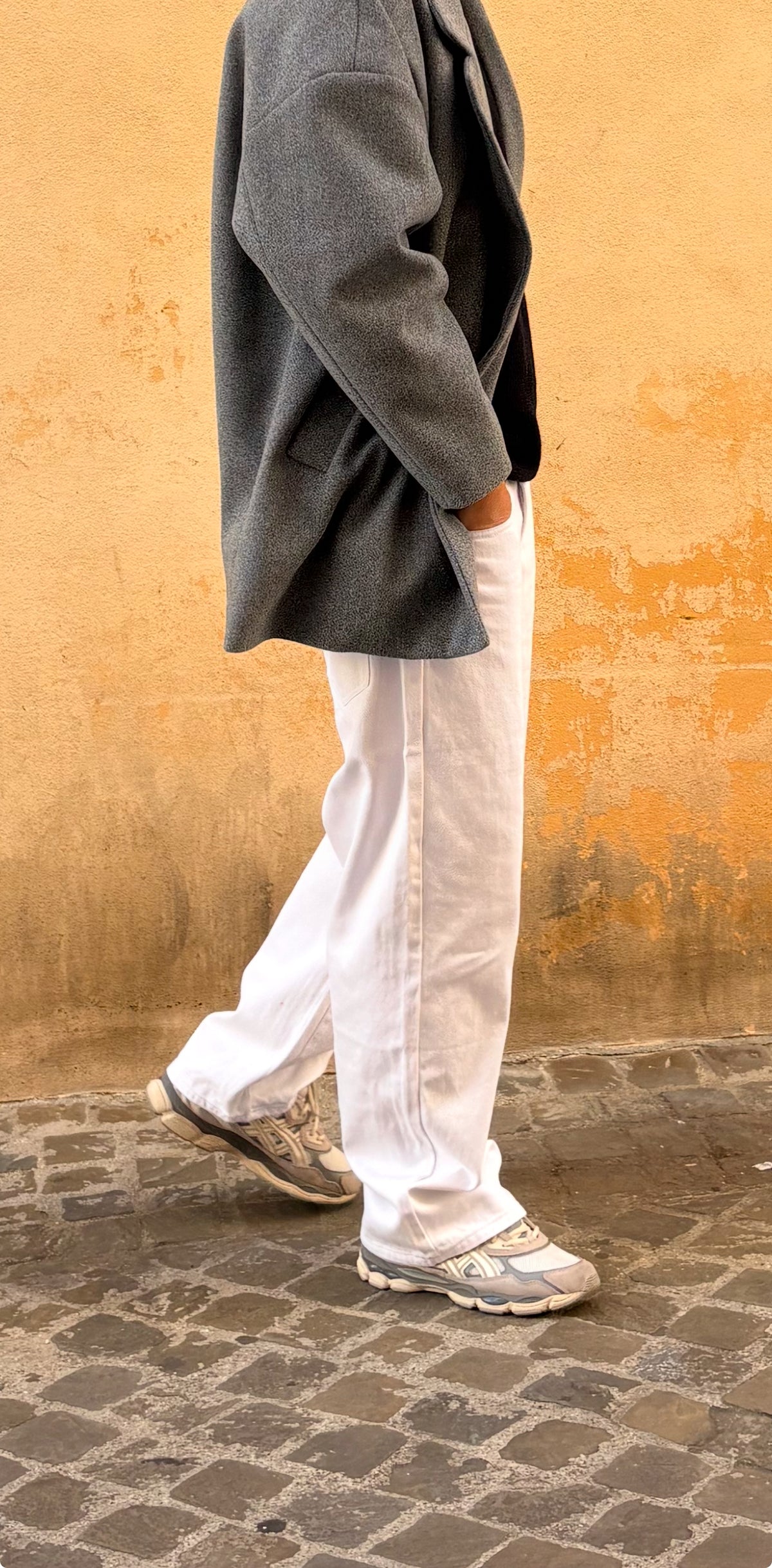 JEANS BAGGY WHITE