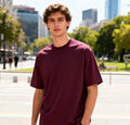 T-SHIRT BASIC PREMIUM SEMI OVER BORDEAUX
