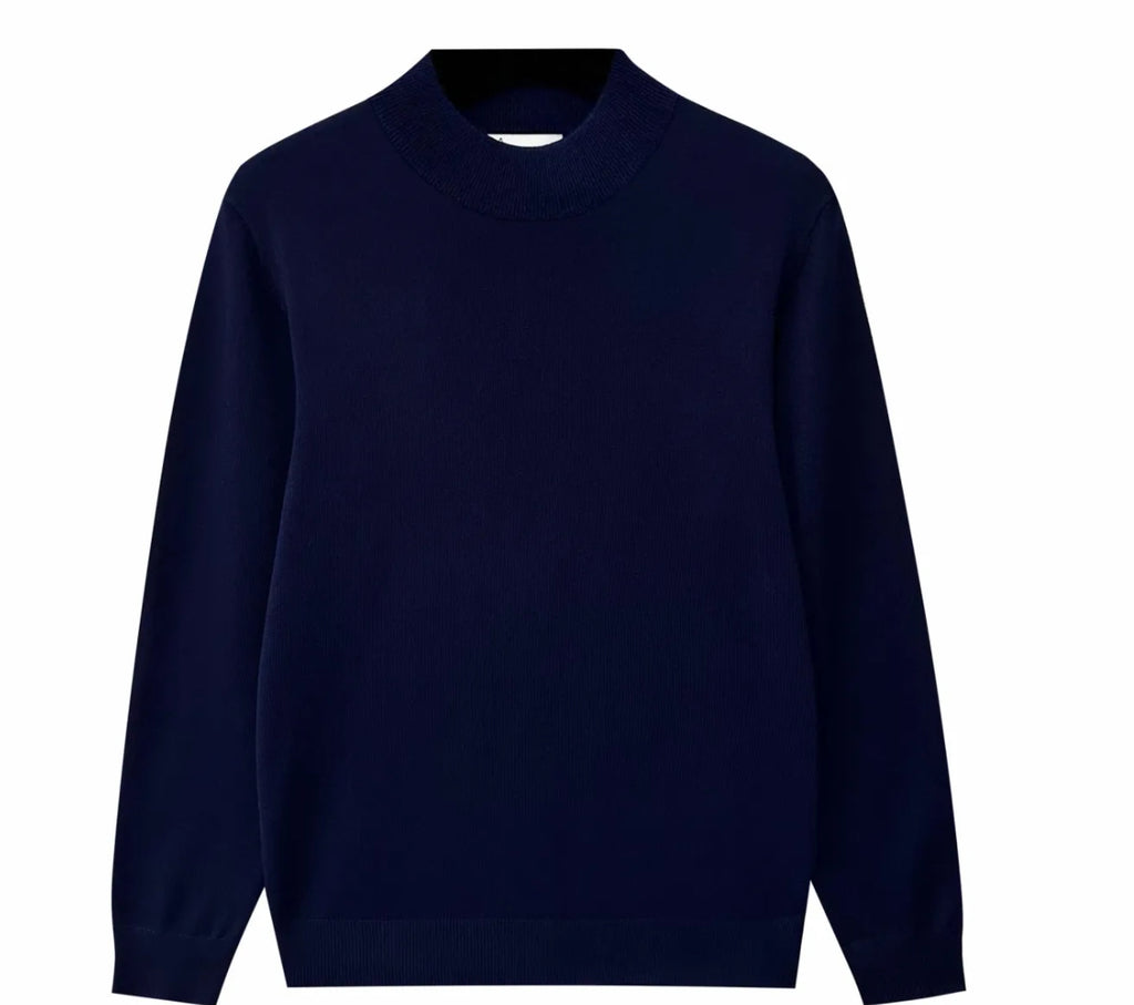 MAGLIONCINO COLLO VULCANO BLUE
