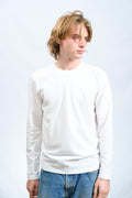T-SHIRT MANICA LUNGA PIQUET PREMIUM BIANCA
