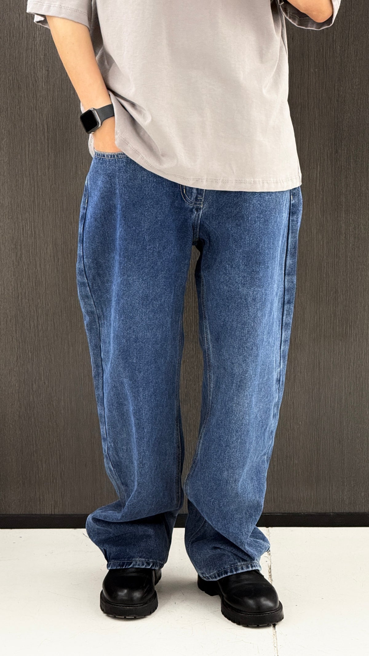JEANS BAGGY LAVAGGIO MEDIO