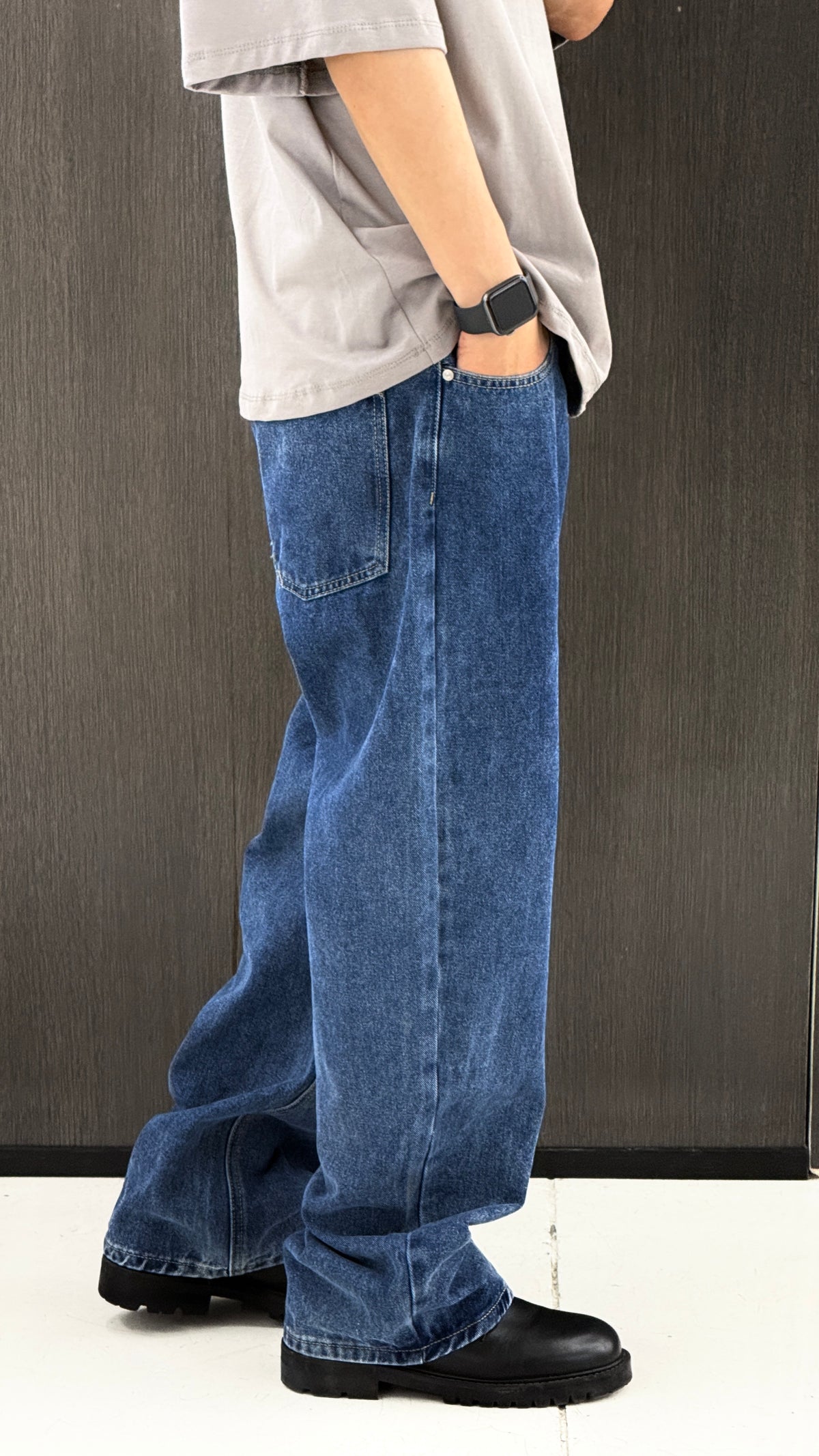JEANS BAGGY LAVAGGIO MEDIO