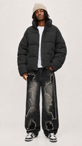 BOMBER PESANTE CROP FIT
