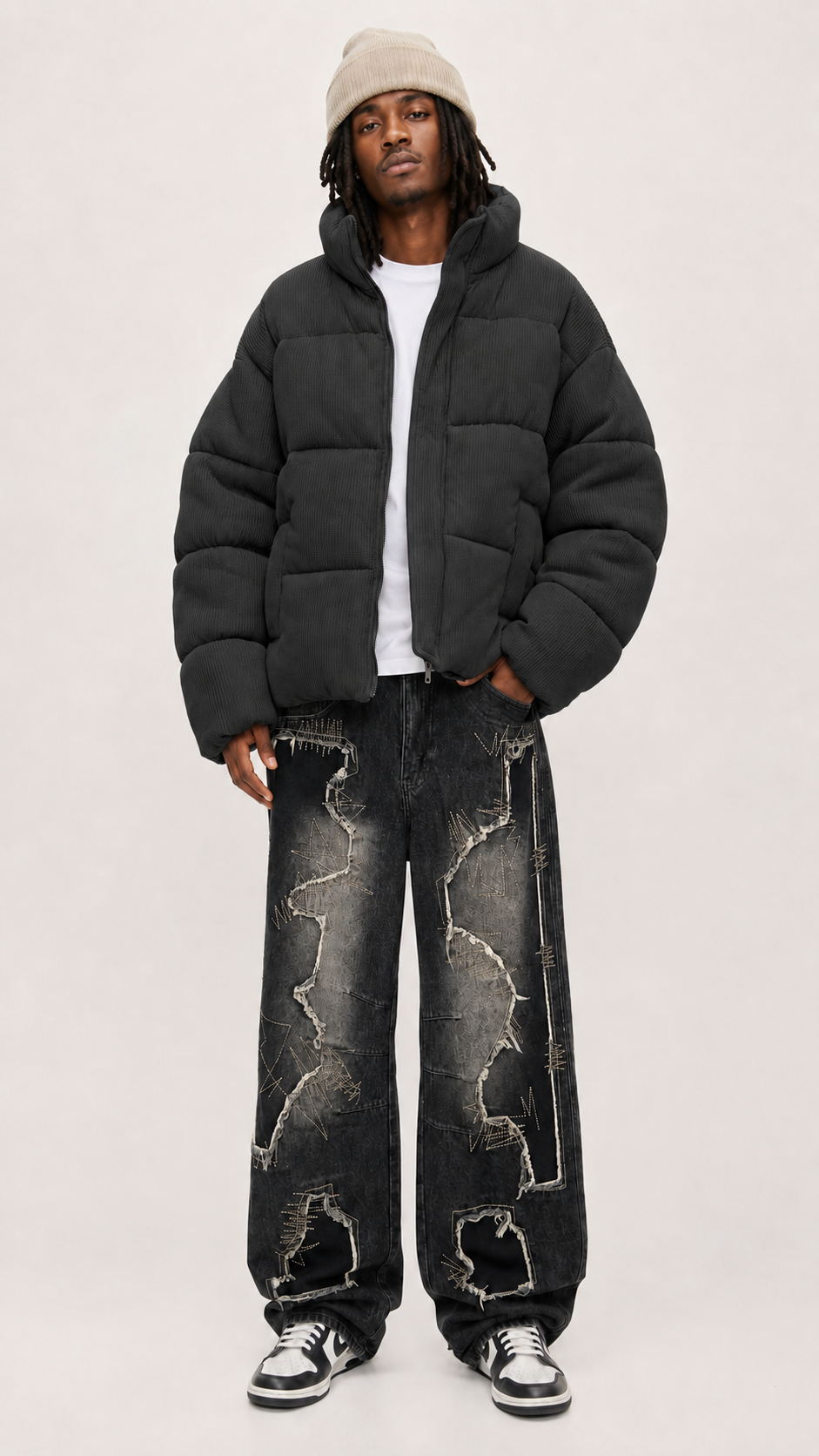 BOMBER PESANTE CROP FIT