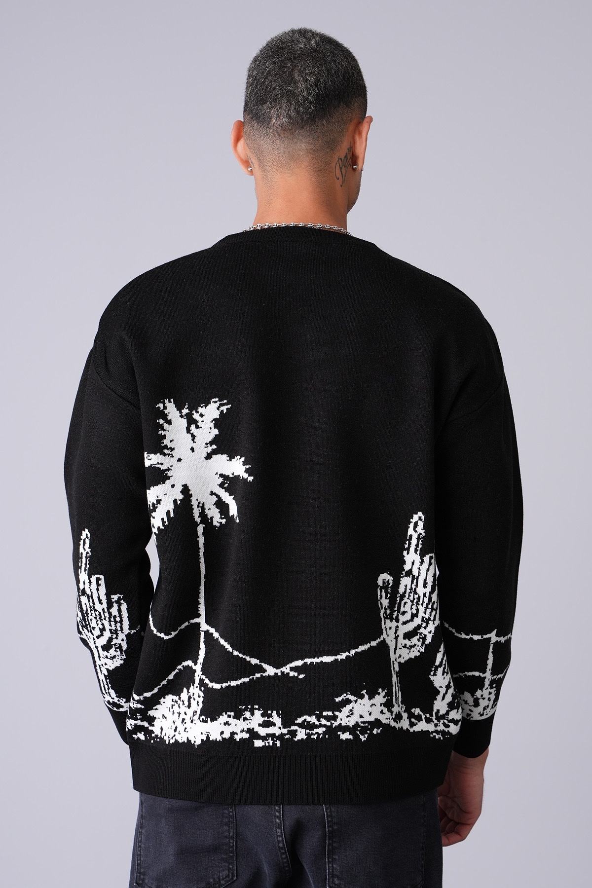 MAGLIONE CACTUS RICAMI PREMIUM