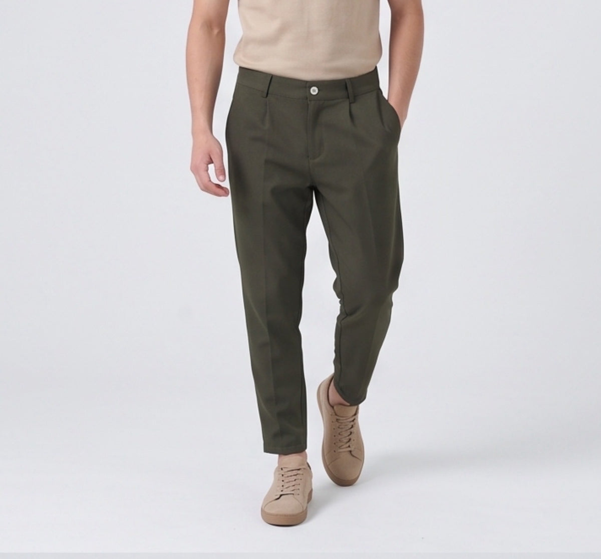 PANTALONE SLIM CON MOLLA DIETRO INVERNALE VERDONE