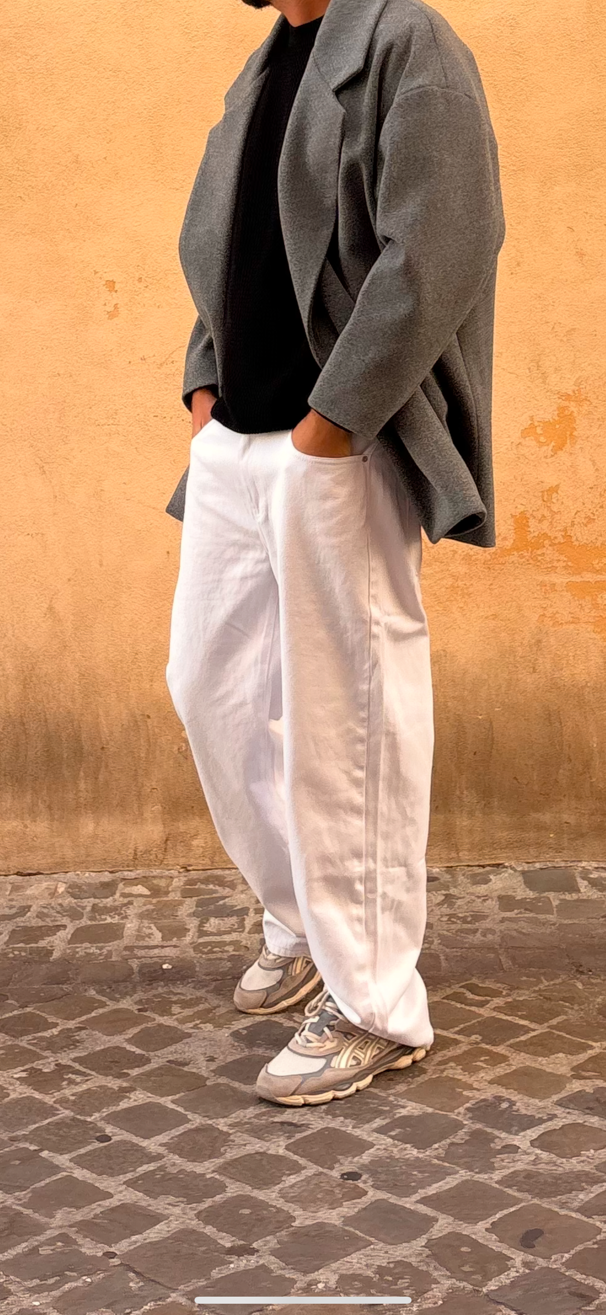 JEANS BAGGY WHITE