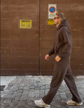COMPLETO PREMIUM FELPA INVERNALE MARRONE