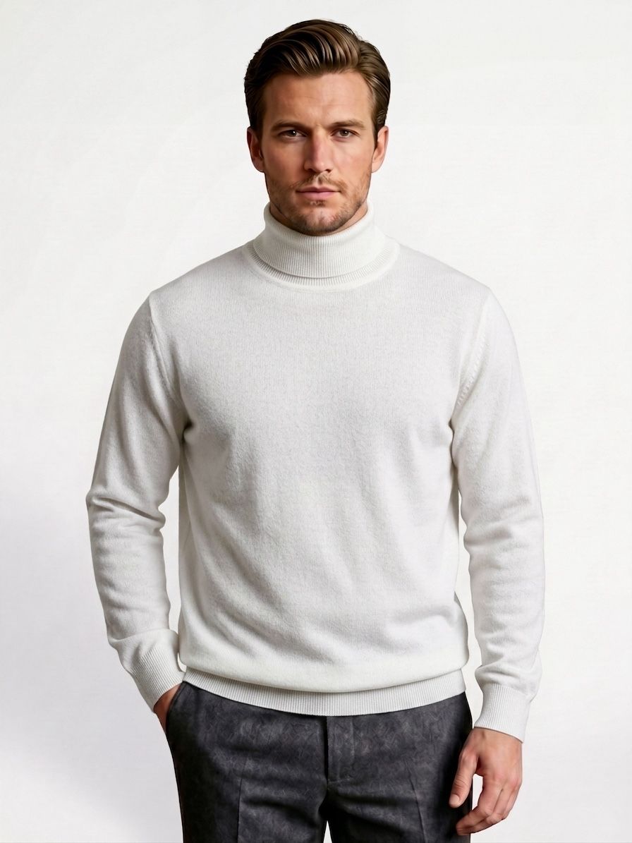 MAGLIONCINO COLLO ALTO WHITE
