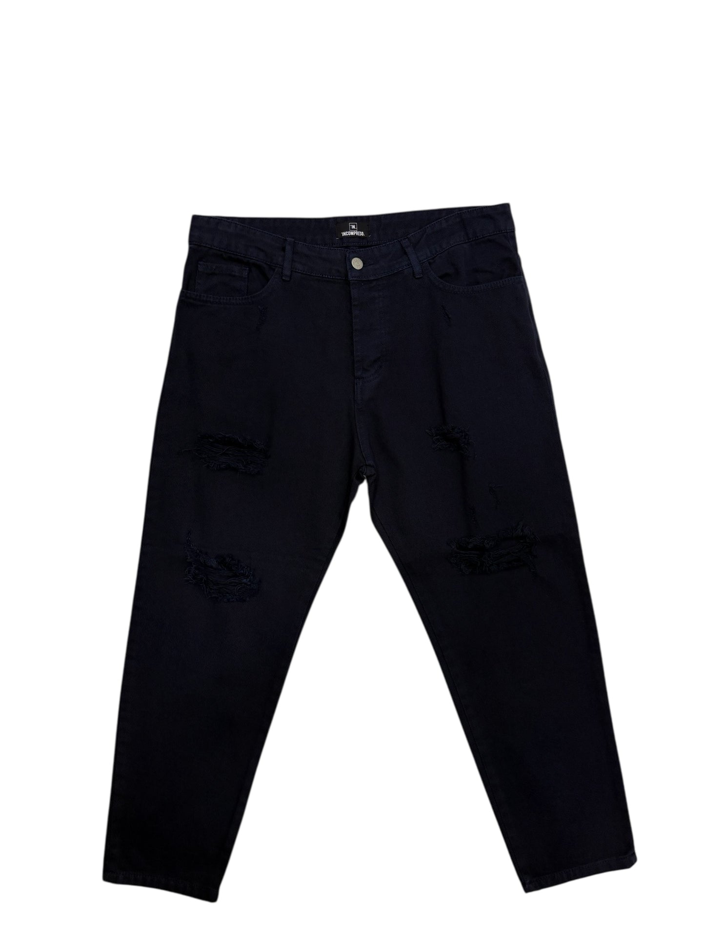 Pantalone in bull denim incompreso blu notte