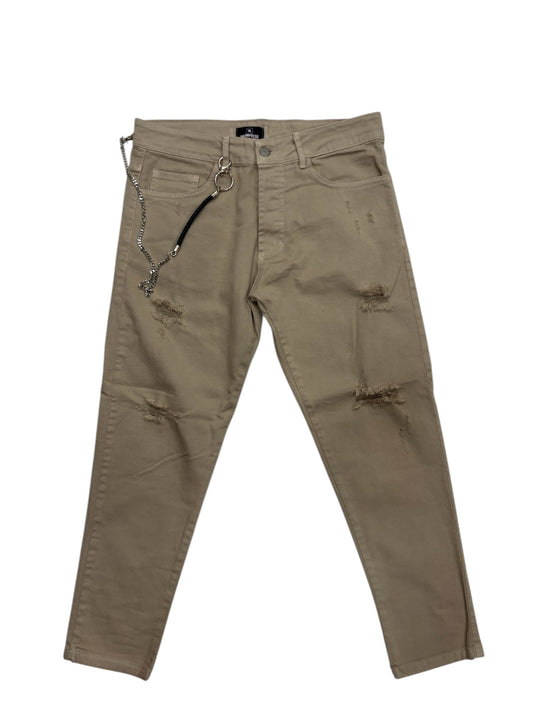 Pantalone in bull denim incompreso catena