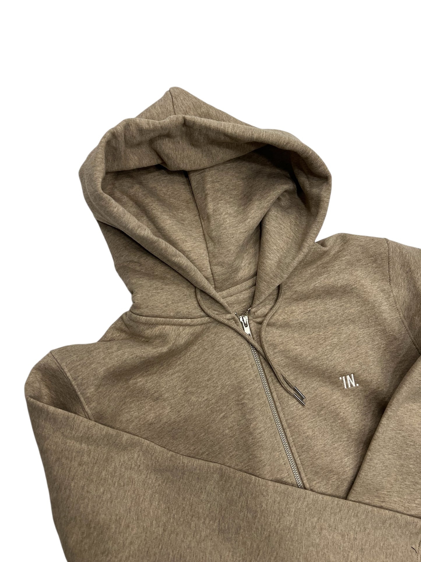 Felpa Cappuccio logo zip premium