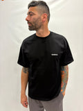 T-SHIRT INCOMPRESO LOGO RICAMO CROP NERA