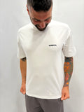 T-SHIRT INCOMPRESO LOGO RICAMO CROP BIANCA