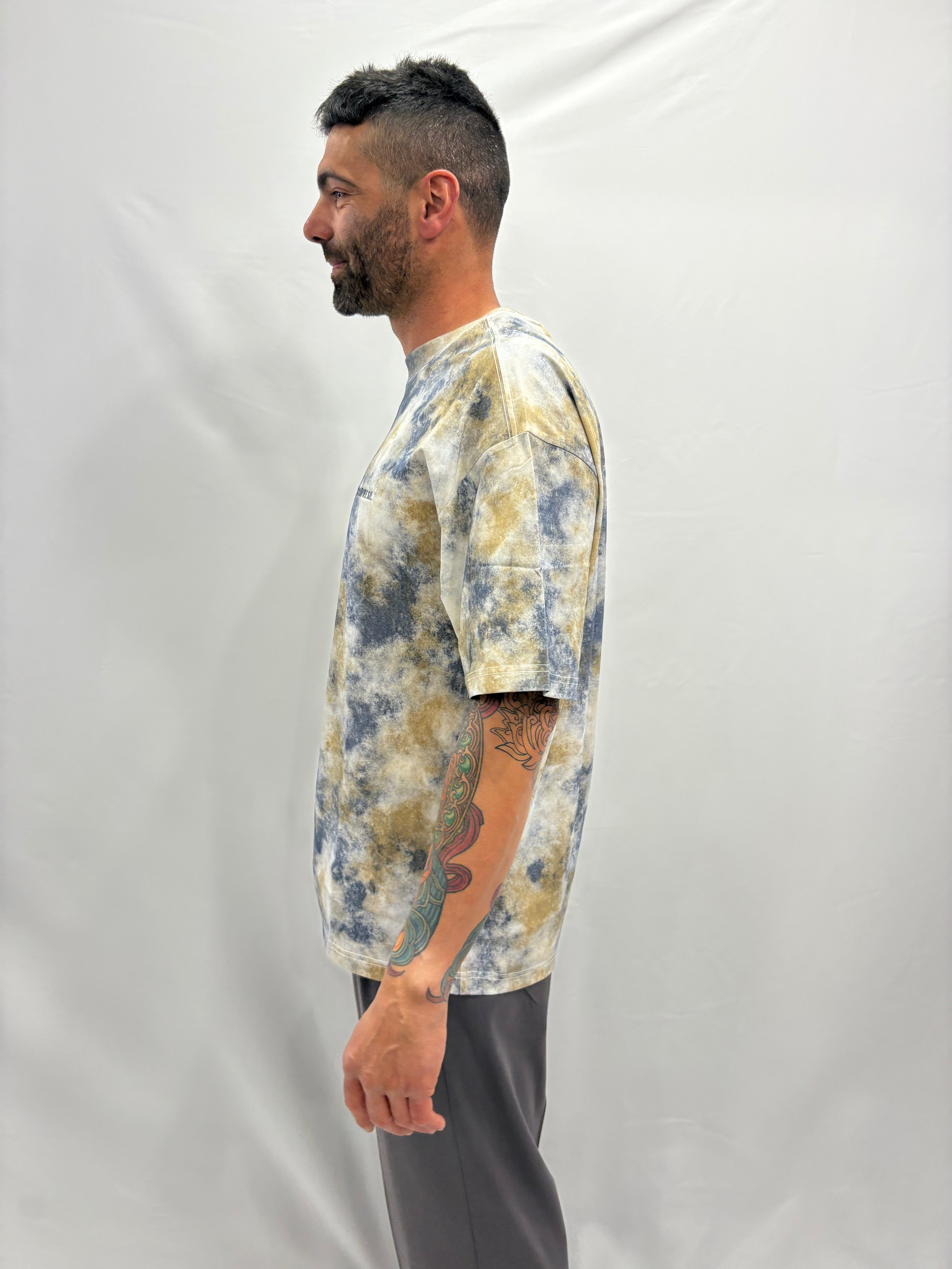 T-SHIRT INCOMPRESO LOGO RICAMO OVER FANTASIA