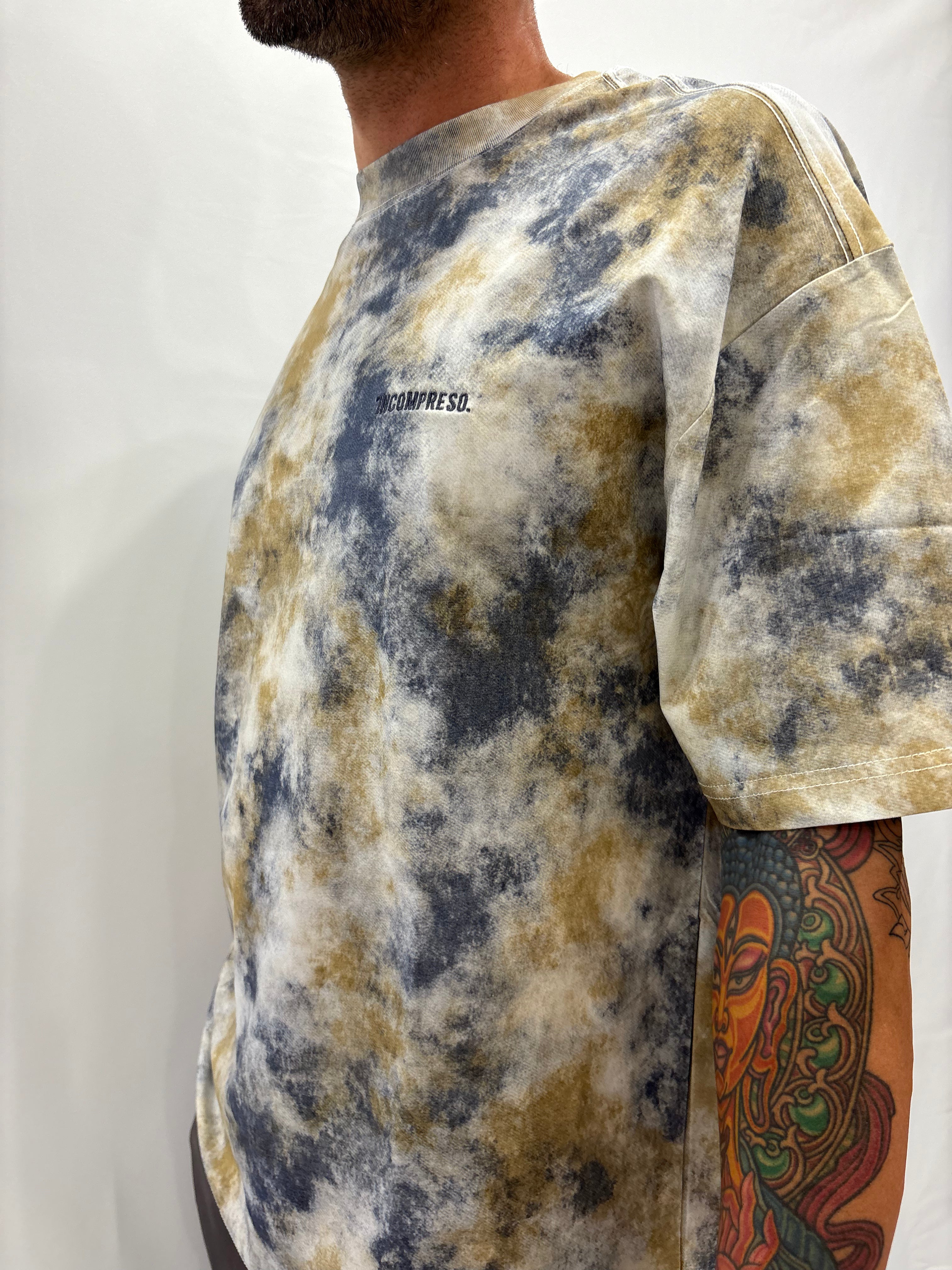 T-SHIRT INCOMPRESO LOGO RICAMO OVER FANTASIA