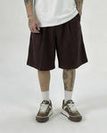 PANTALONCINO OVERSIZE LEGGERO MARRONE