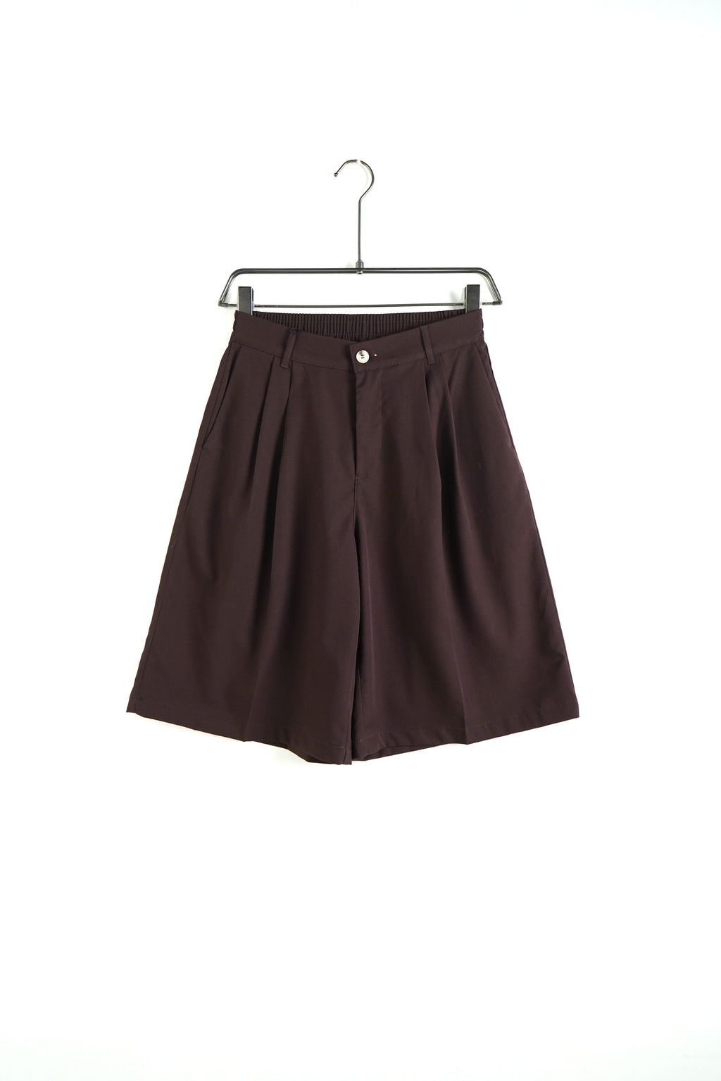 PANTALONCINO OVERSIZE LEGGERO MARRONE