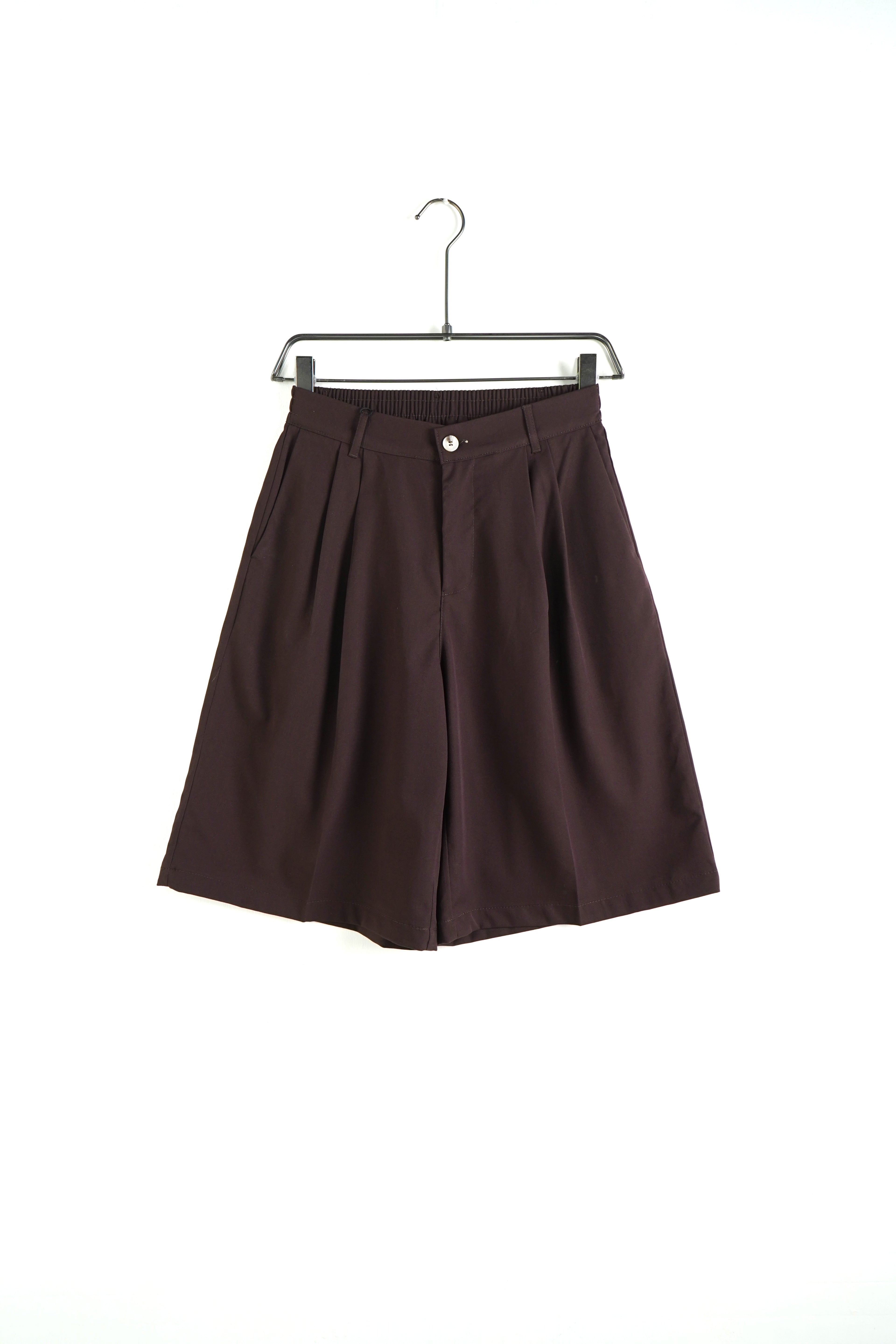 PANTALONCINO OVERSIZE LEGGERO MARRONE