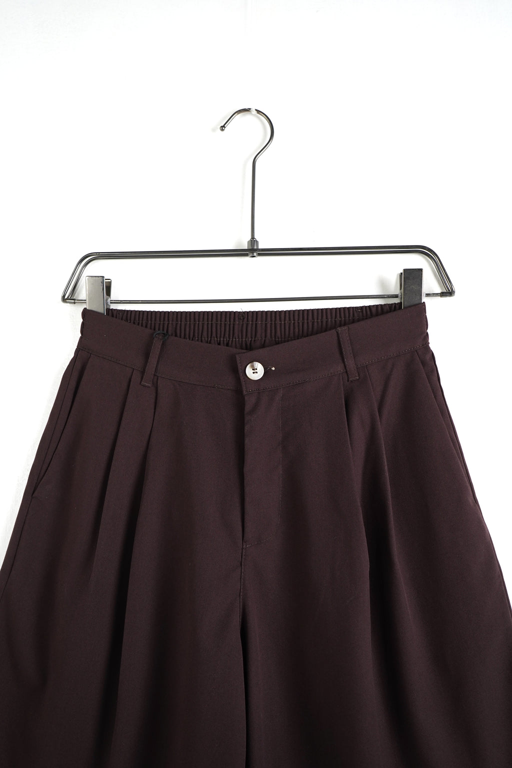 PANTALONCINO OVERSIZE LEGGERO MARRONE