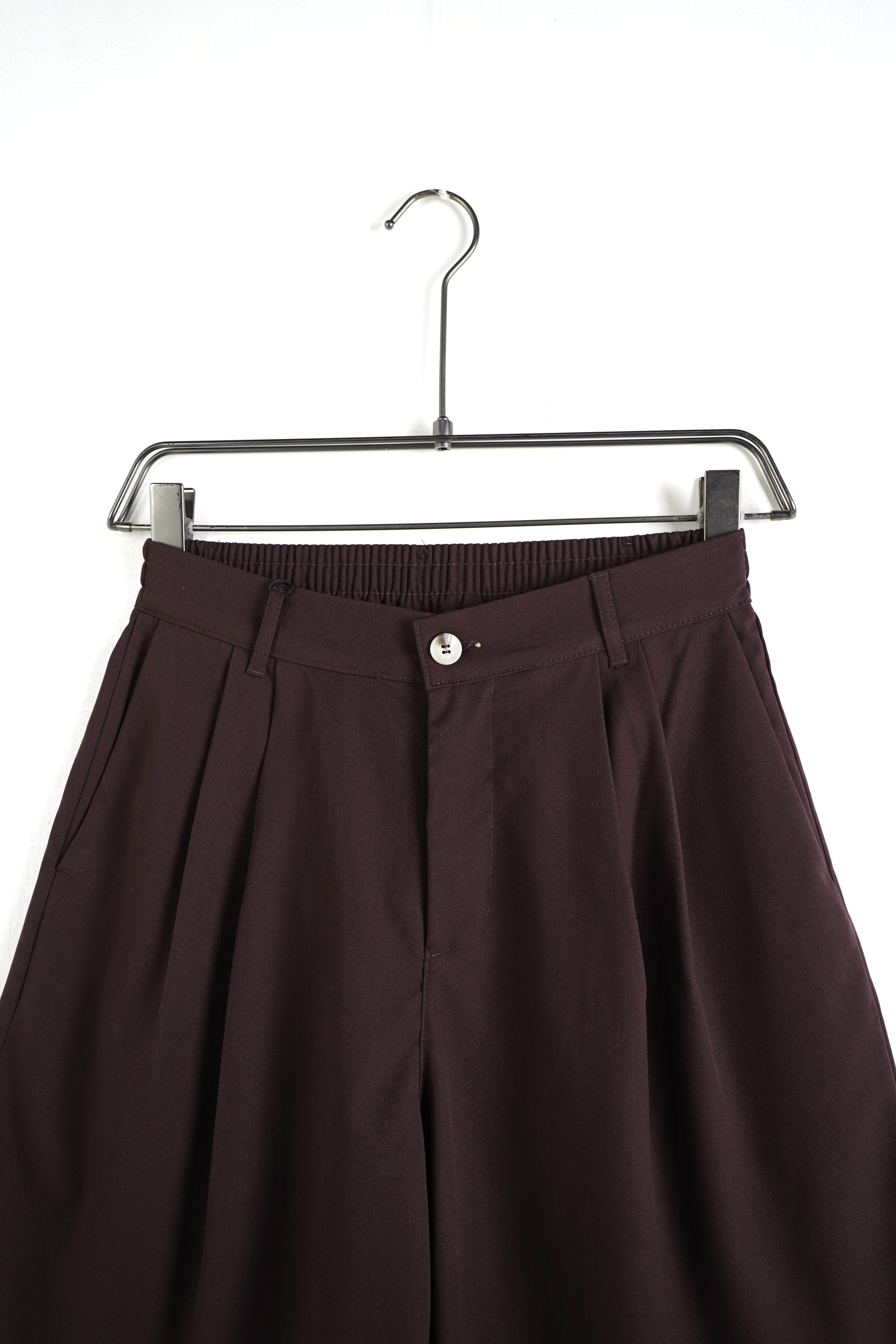 PANTALONCINO OVERSIZE LEGGERO MARRONE