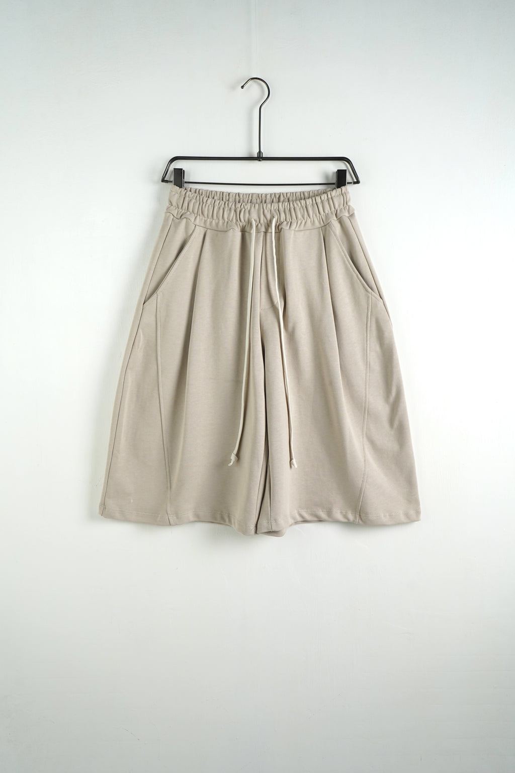PANTALONCINO BALLOON IN FELPA BEIGE