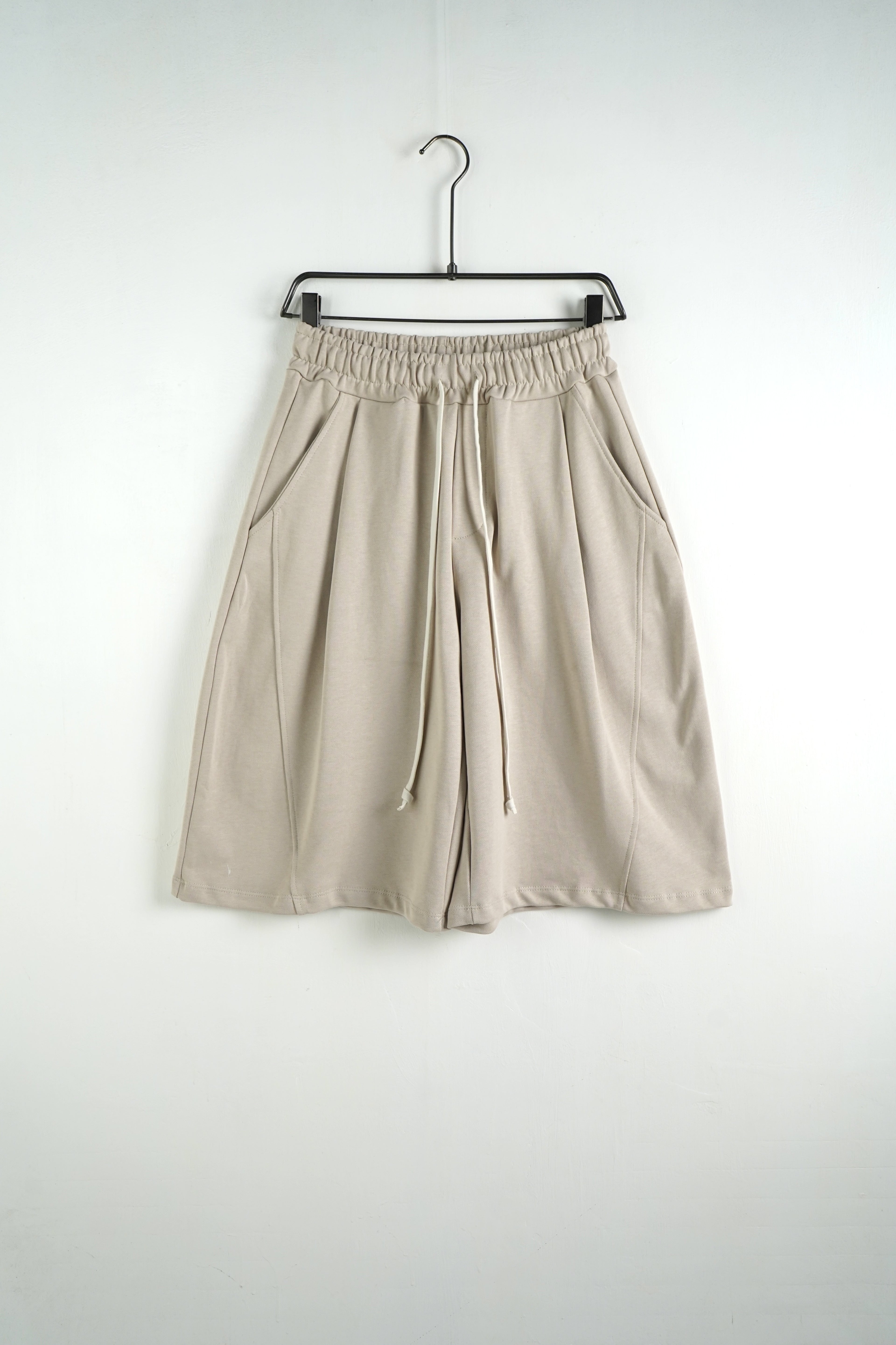 PANTALONCINO BALLOON IN FELPA BEIGE