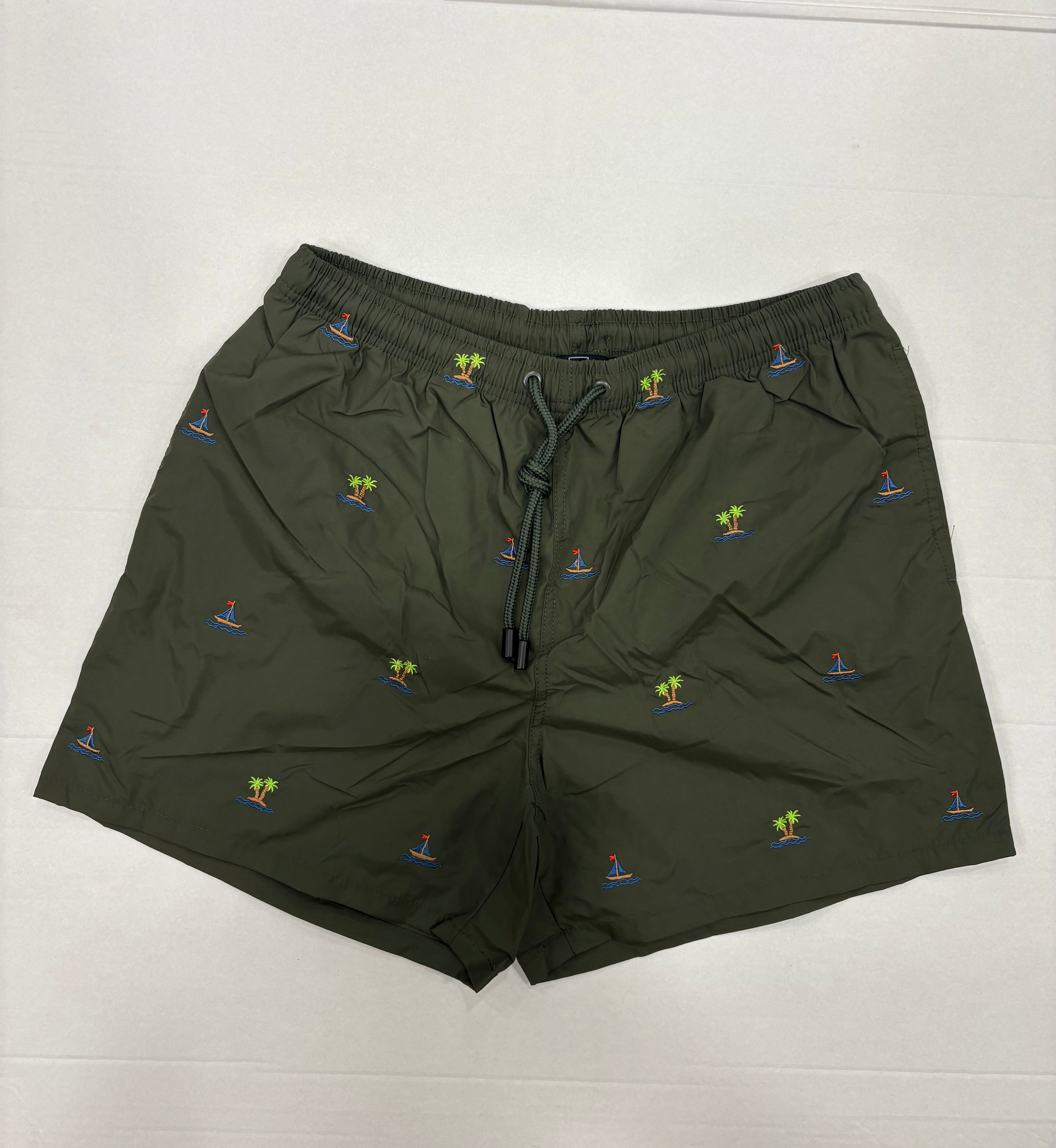 COSTUME MARE “PALMS” RICAMATO