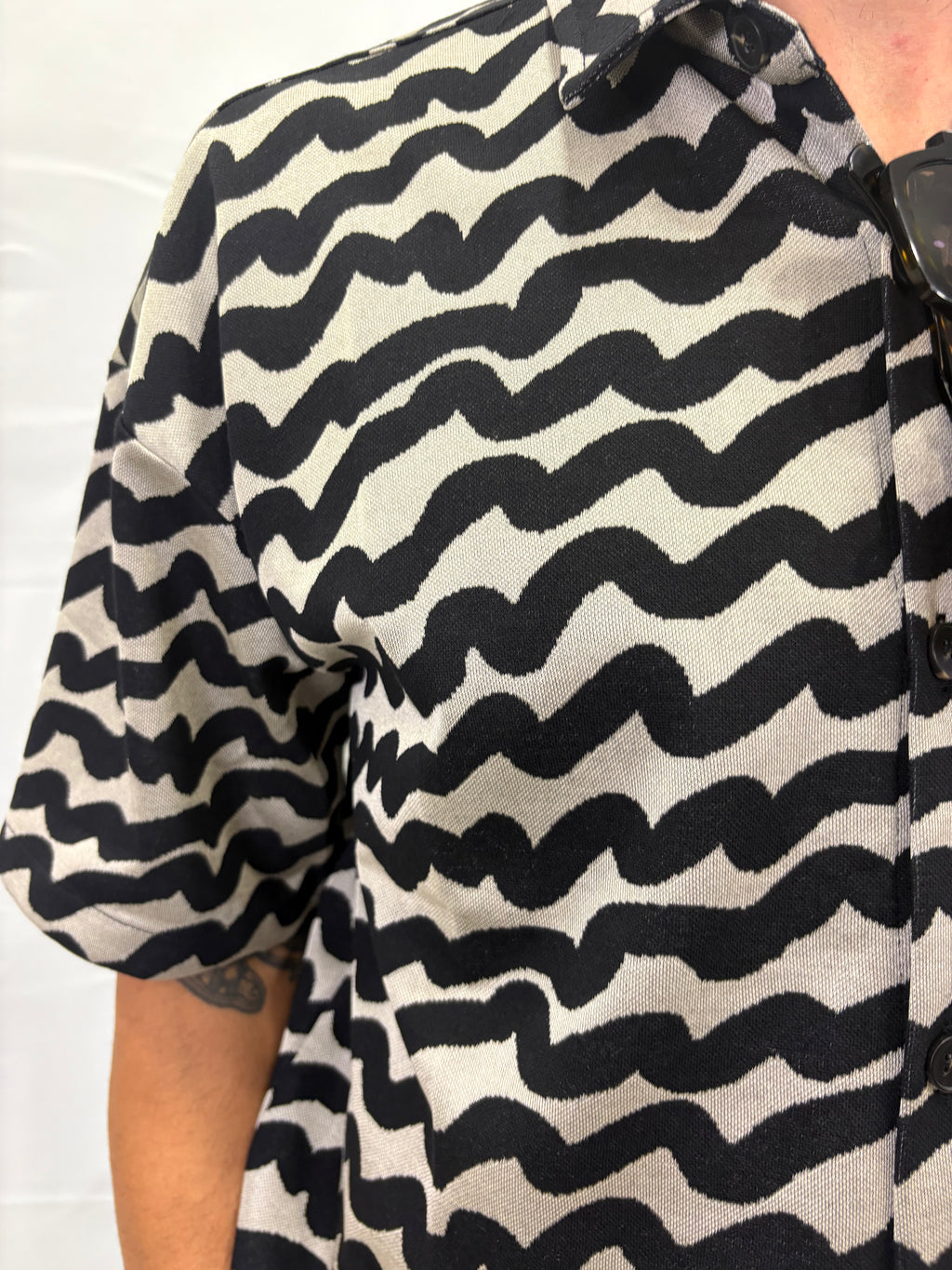 CAMICIA M/C INCOMPRESO "WAVES"