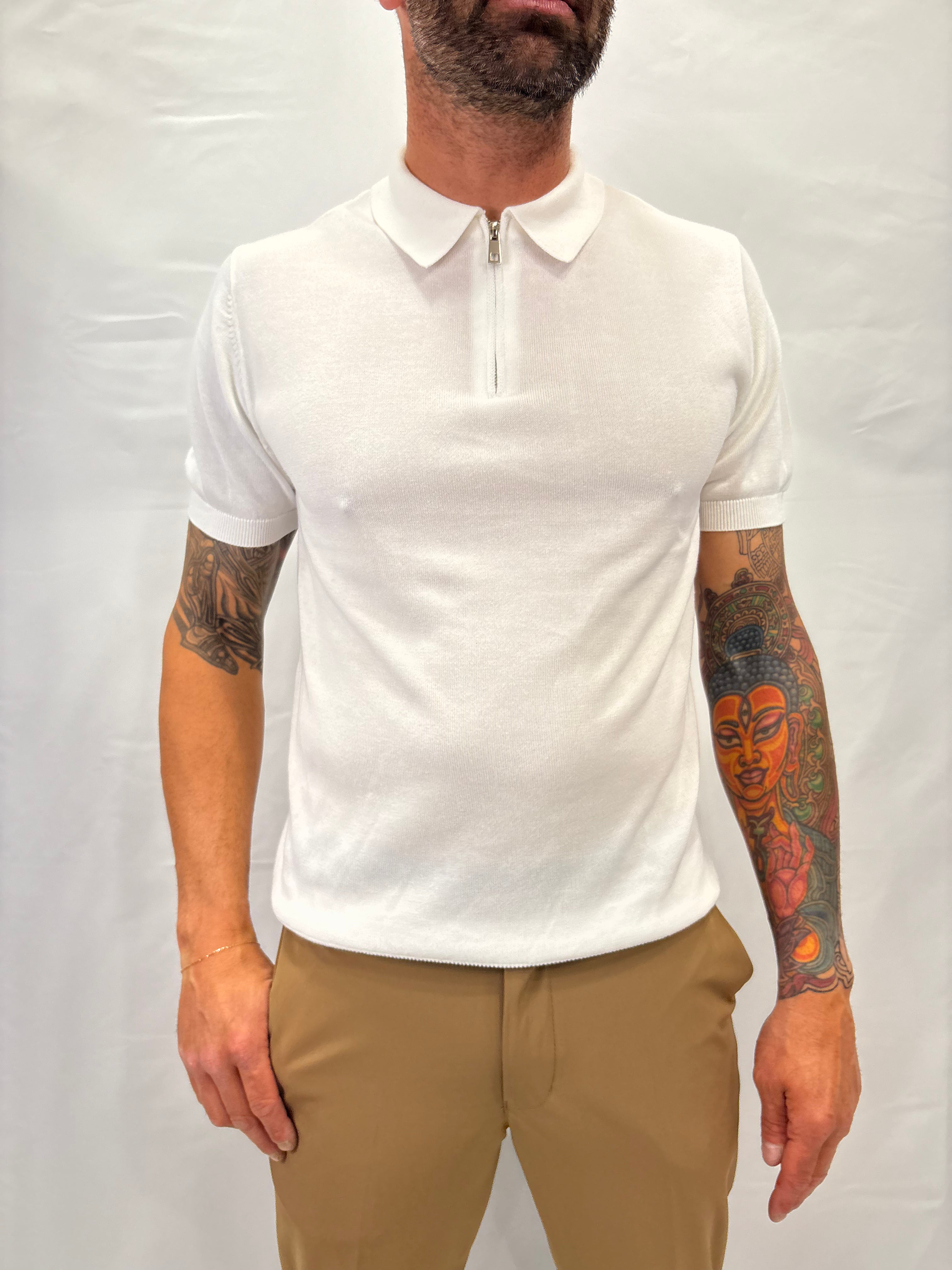 POLO INCOMPRESO M/C ZIP