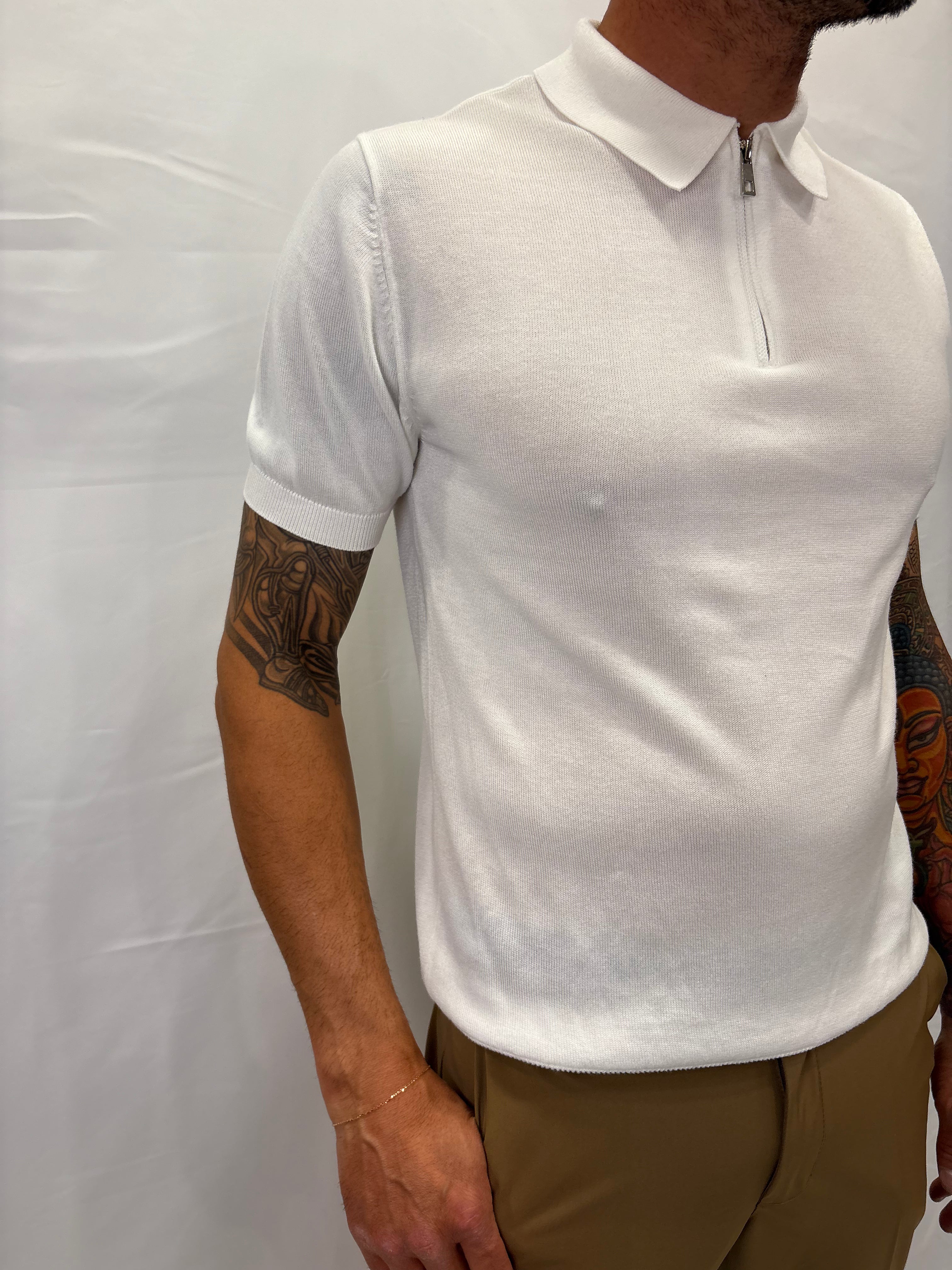 POLO INCOMPRESO M/C ZIP