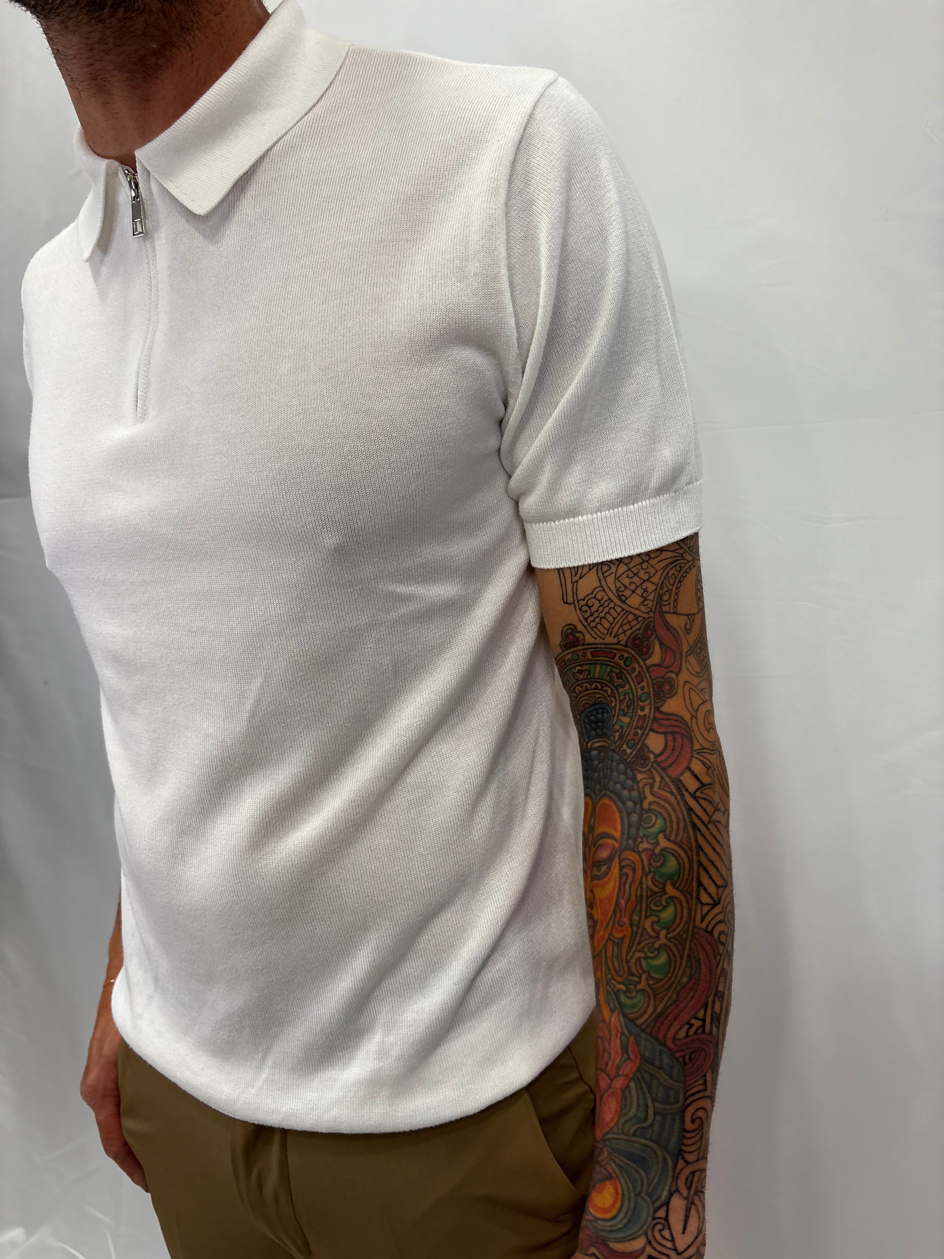 POLO INCOMPRESO M/C ZIP