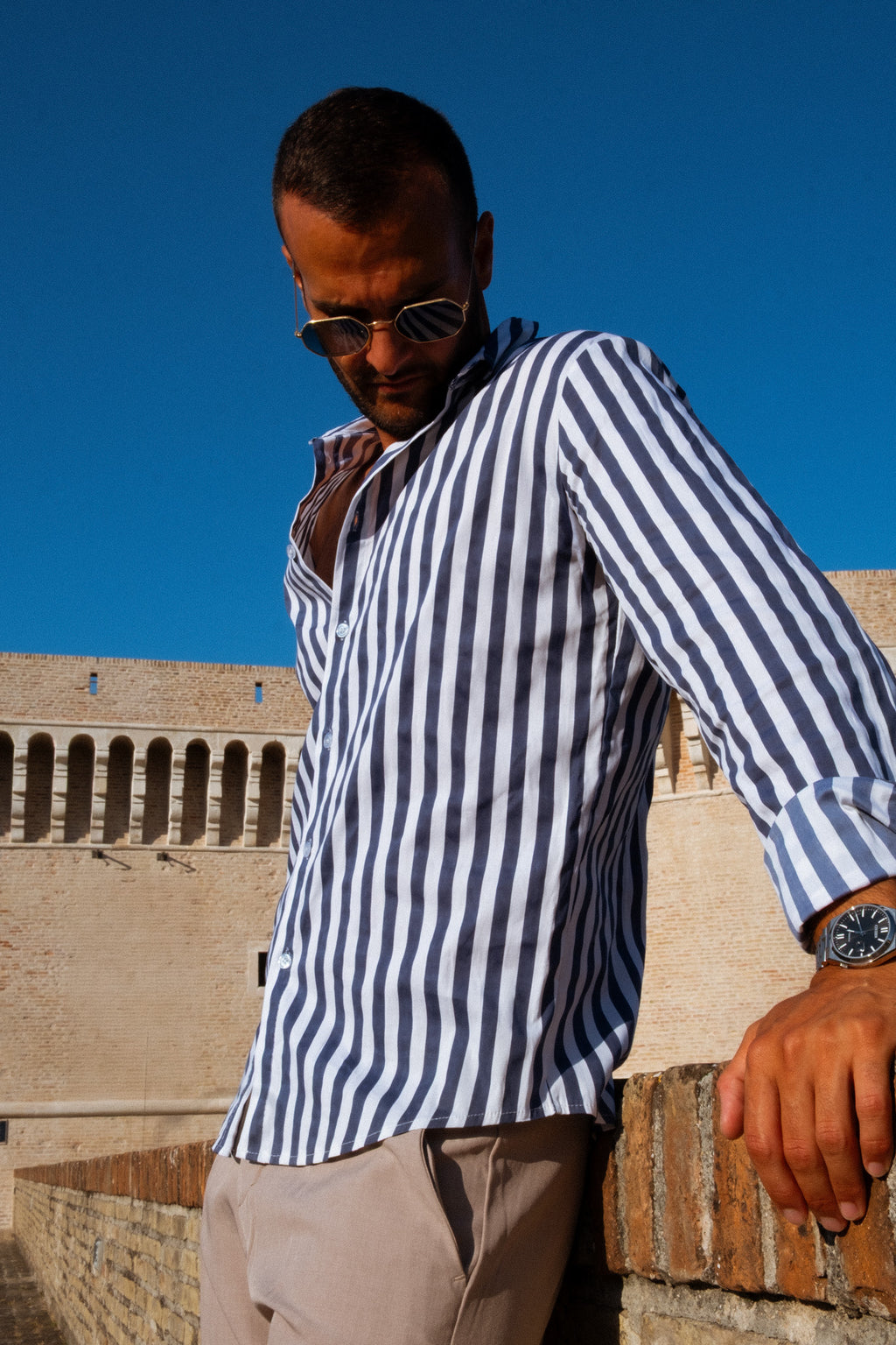 CAMICIA RIGATA REGULAR FIT