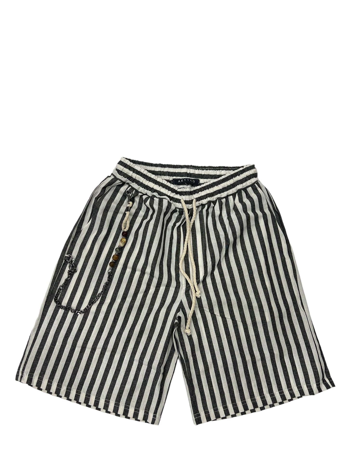 Short rigato catena Artyco